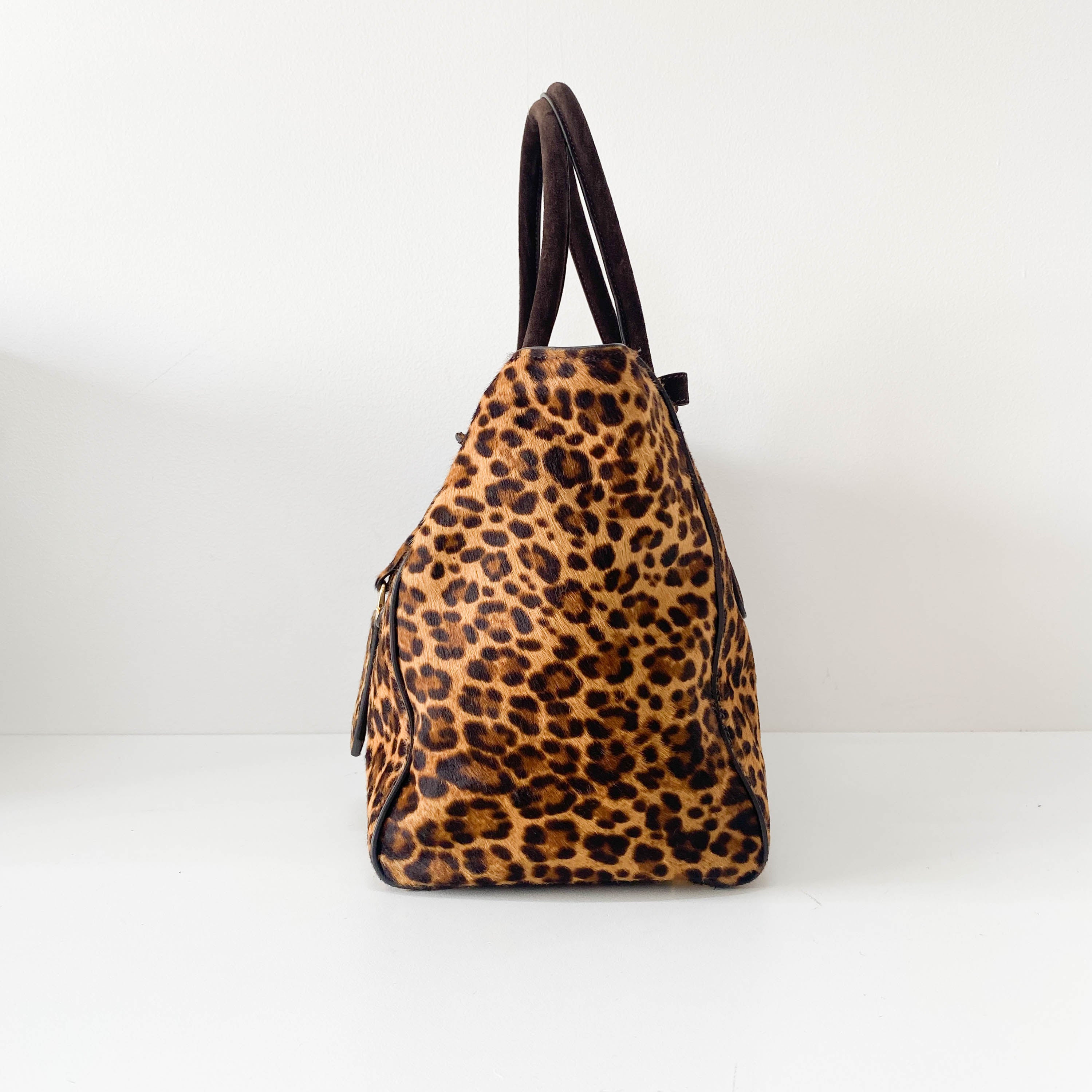 Cavallino Leopard Pony Hair Tote Bag