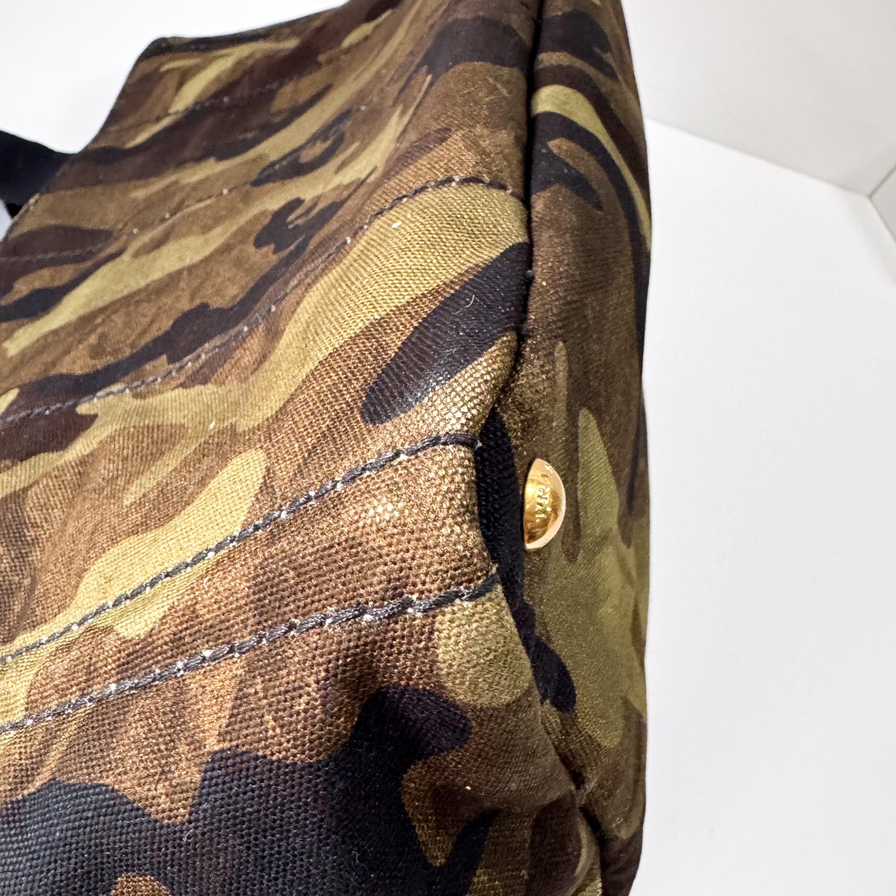 Large Camouflage Canvas Tote Bag