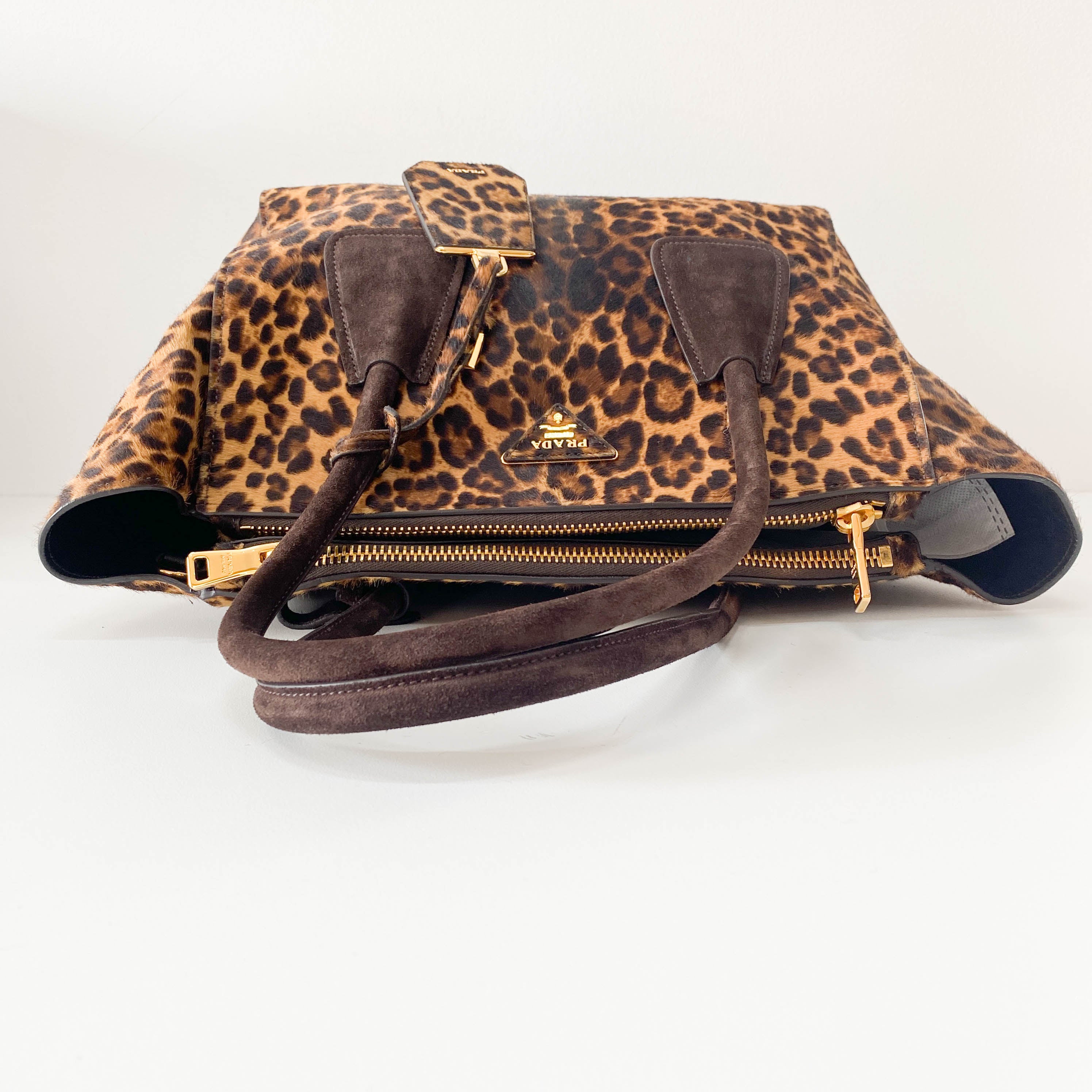 Cavallino Leopard Pony Hair Tote Bag