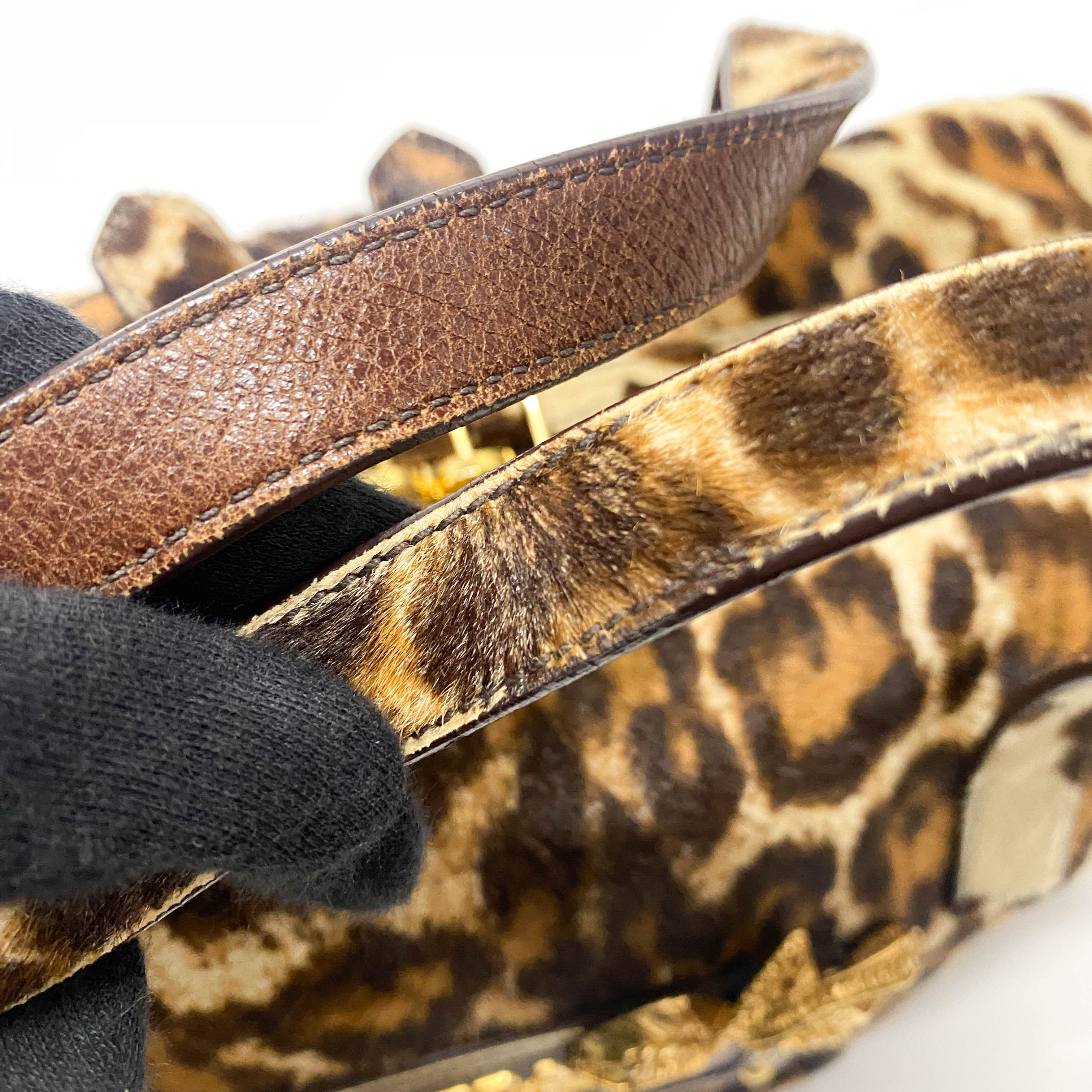 Animal Print Pony Hair Handbag