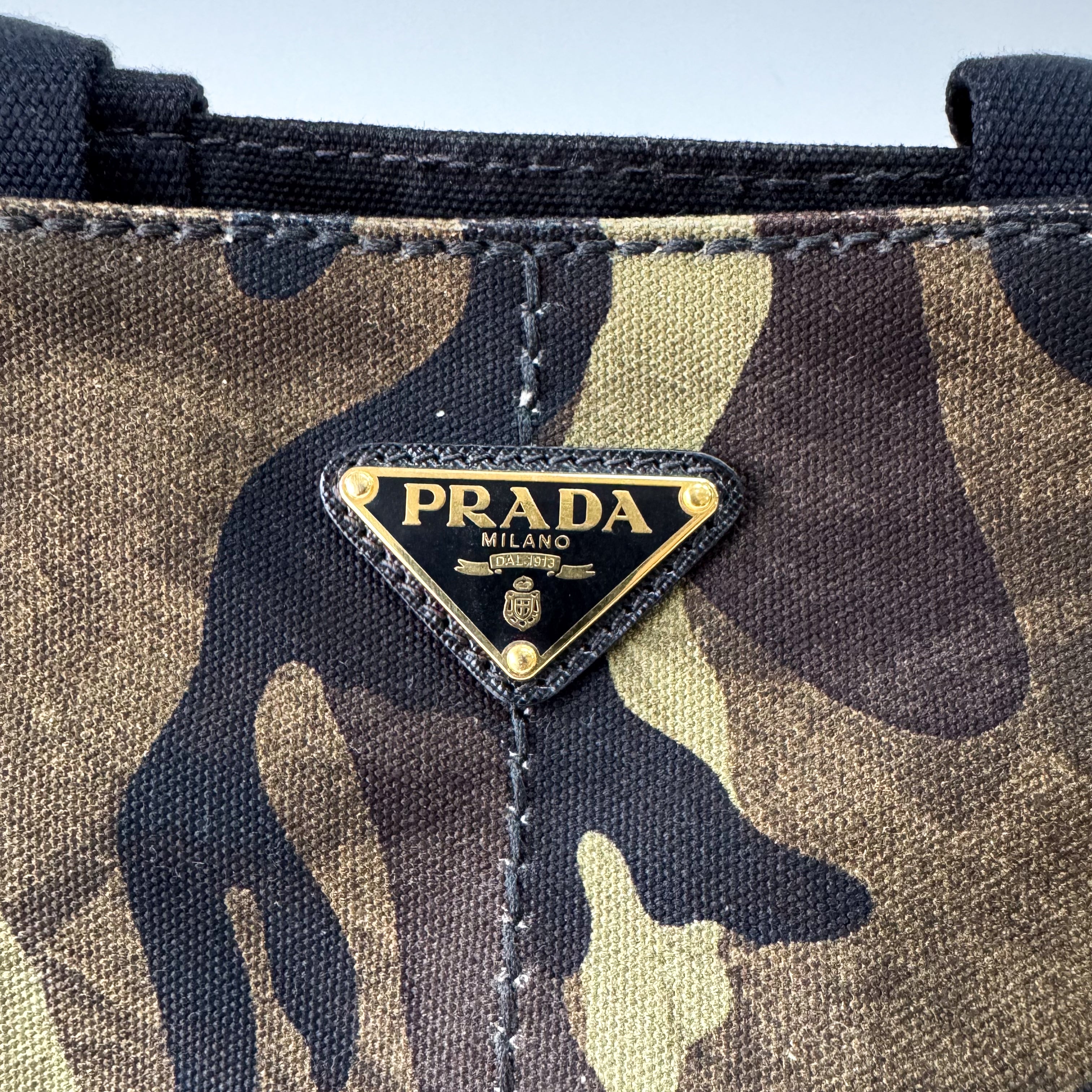 Large Camouflage Canvas Tote Bag