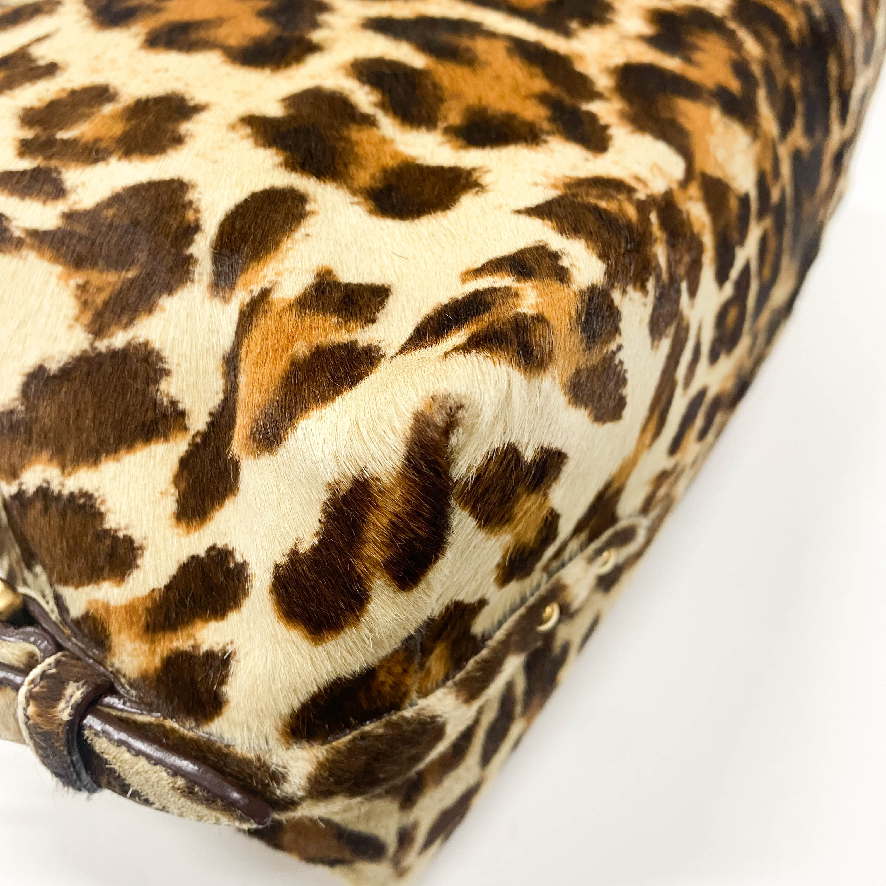 Animal Print Pony Hair Handbag