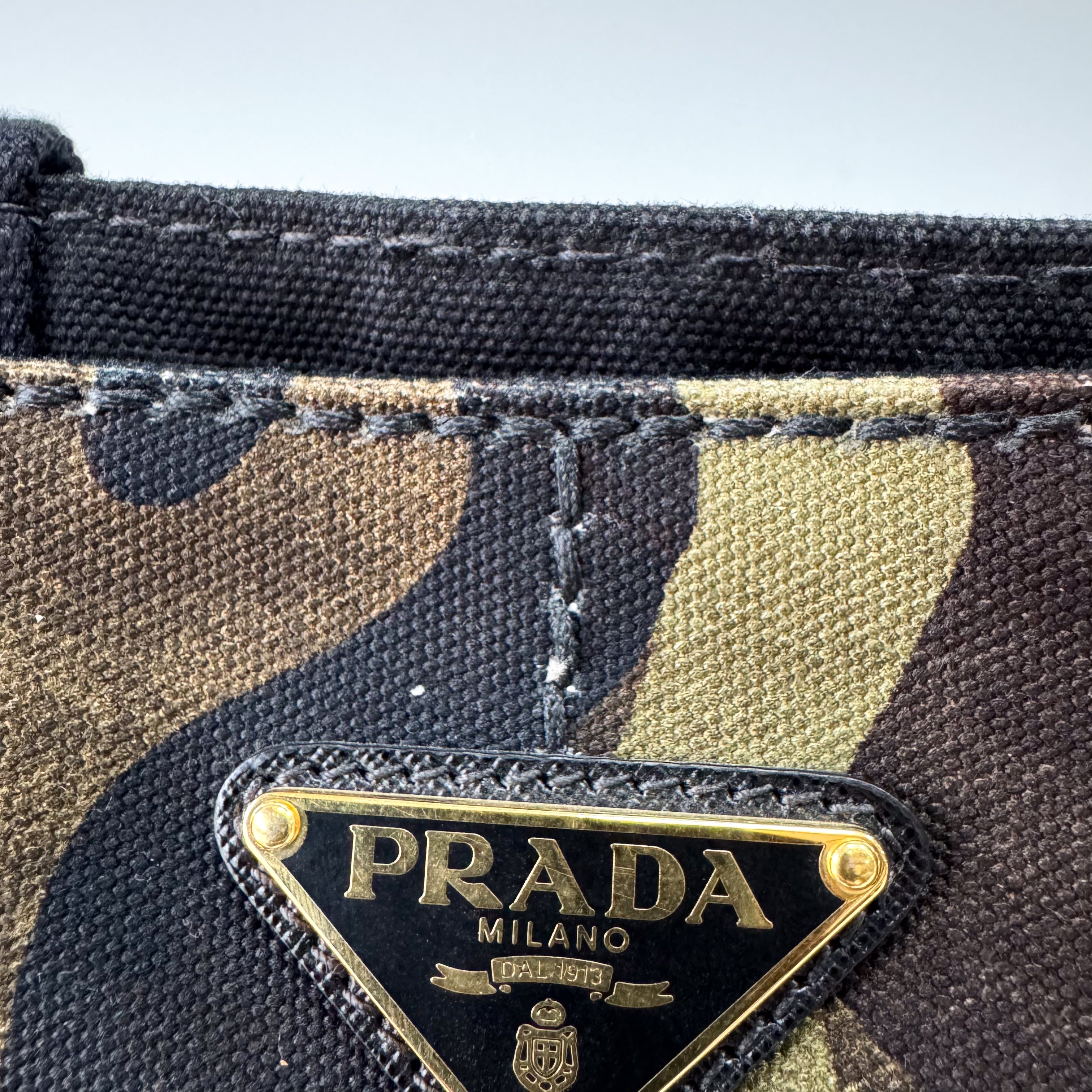 Large Camouflage Canvas Tote Bag