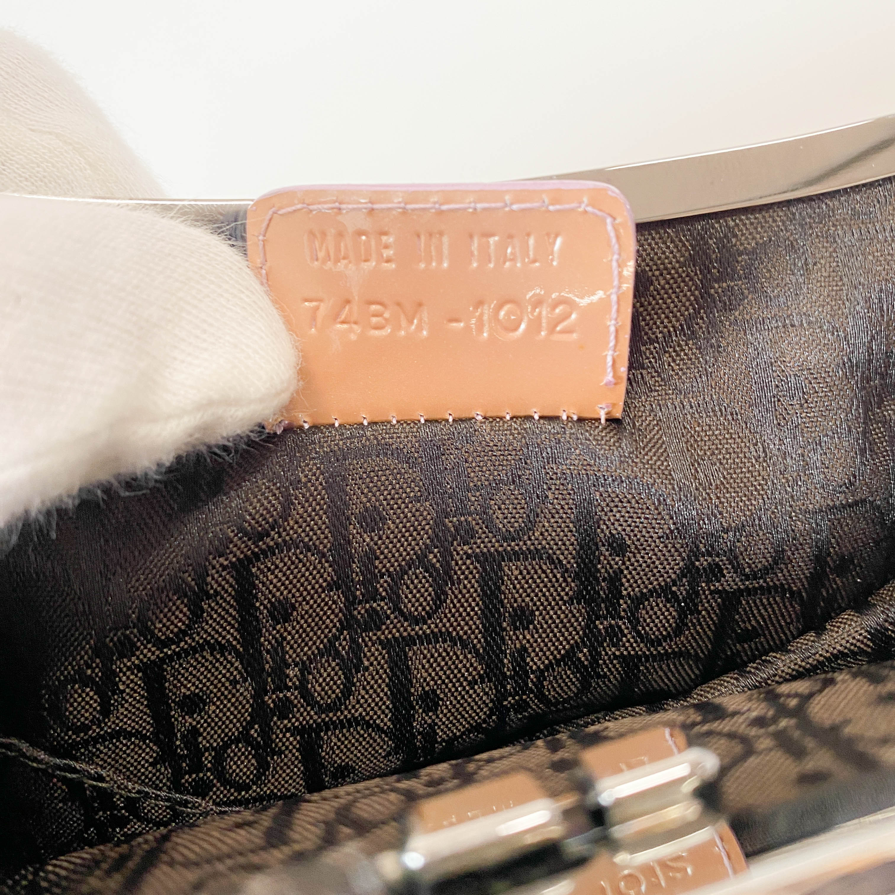 Saddle Mini Pink Satin Chain Bag