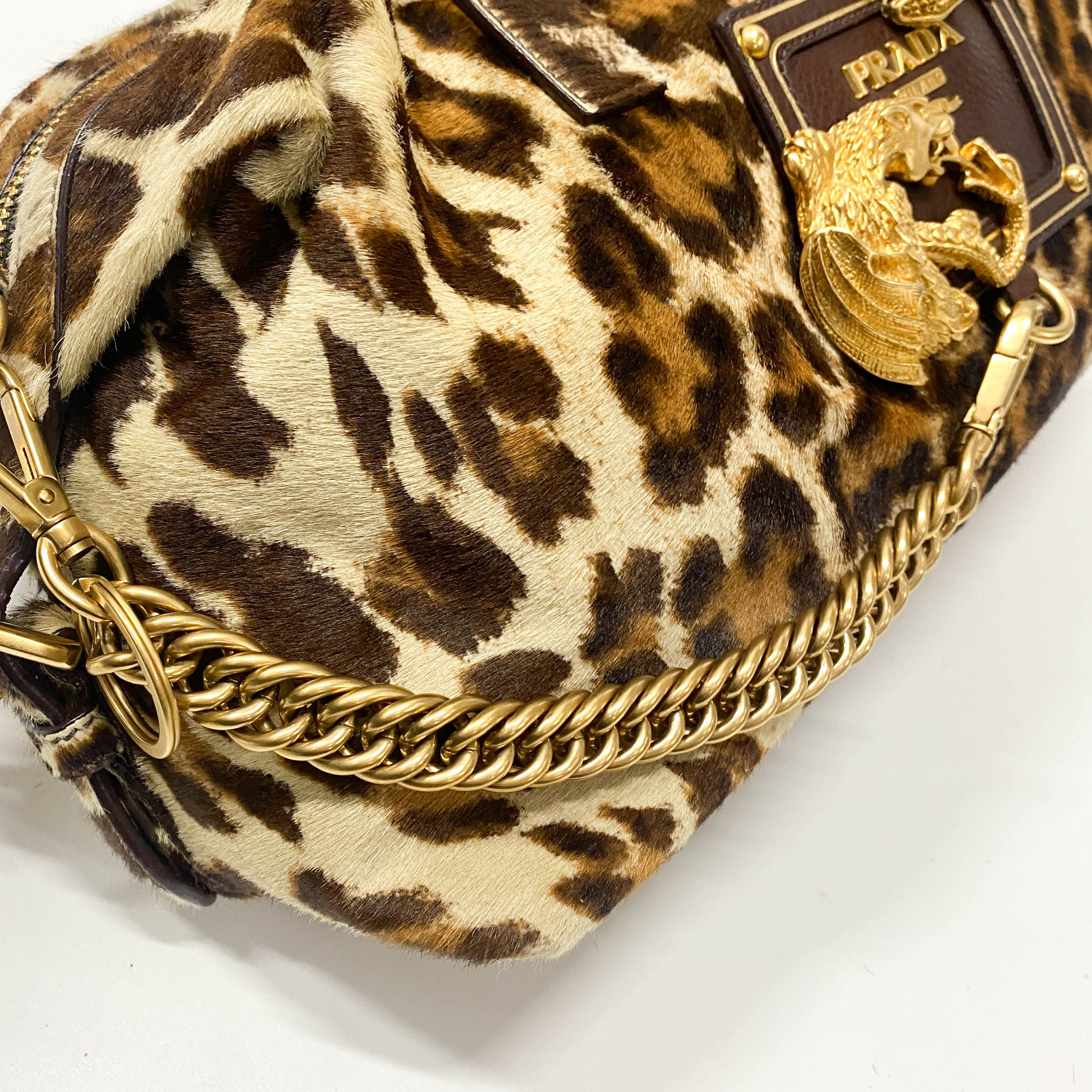 Animal Print Pony Hair Handbag
