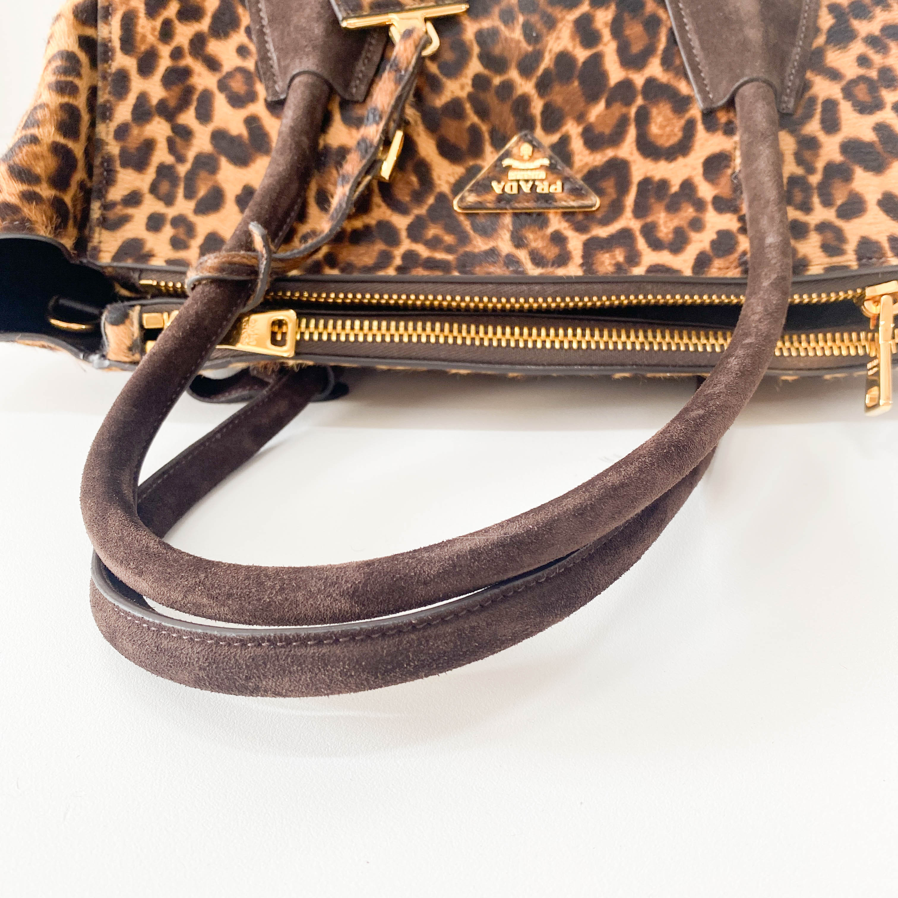 Cavallino Leopard Pony Hair Tote Bag