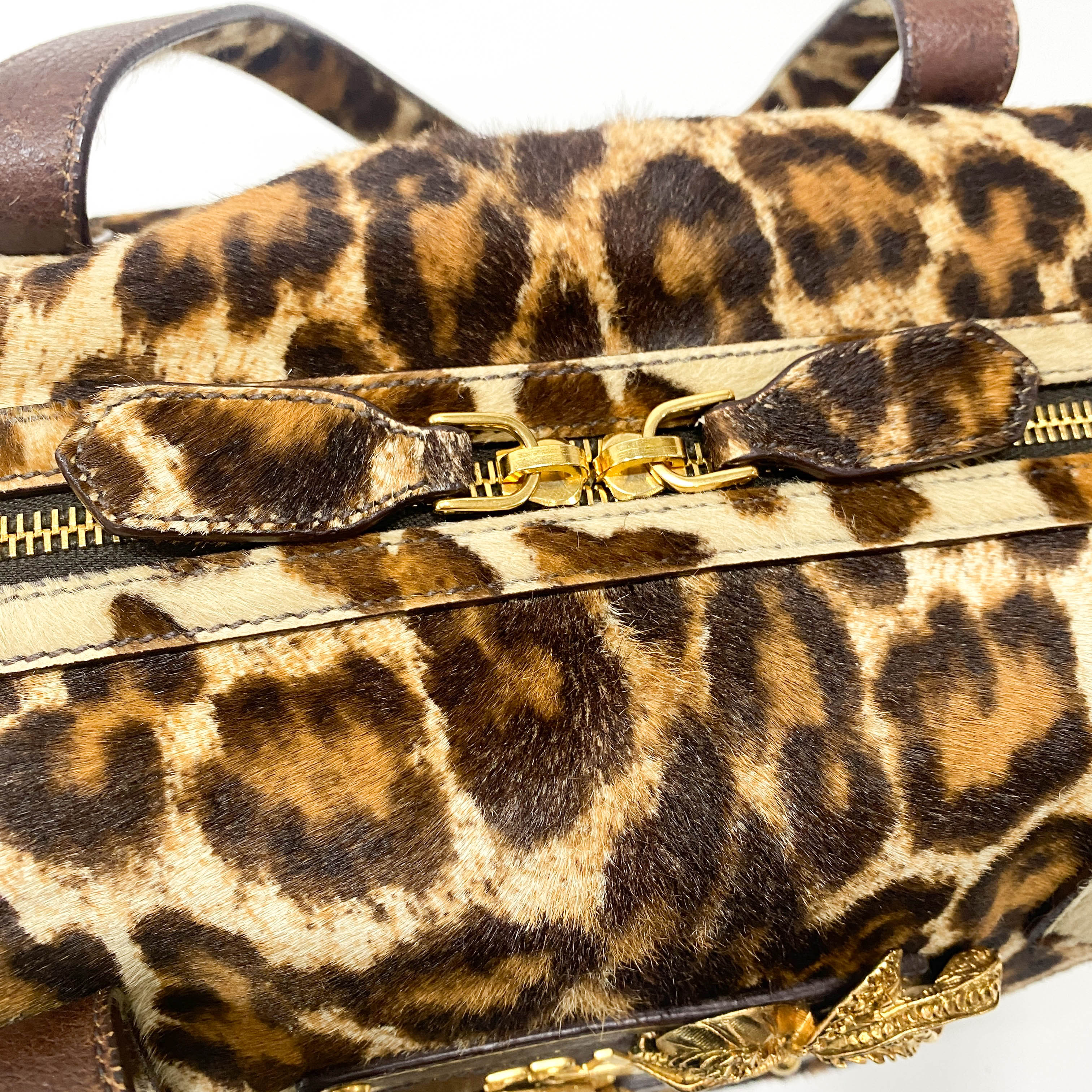 Animal Print Pony Hair Handbag