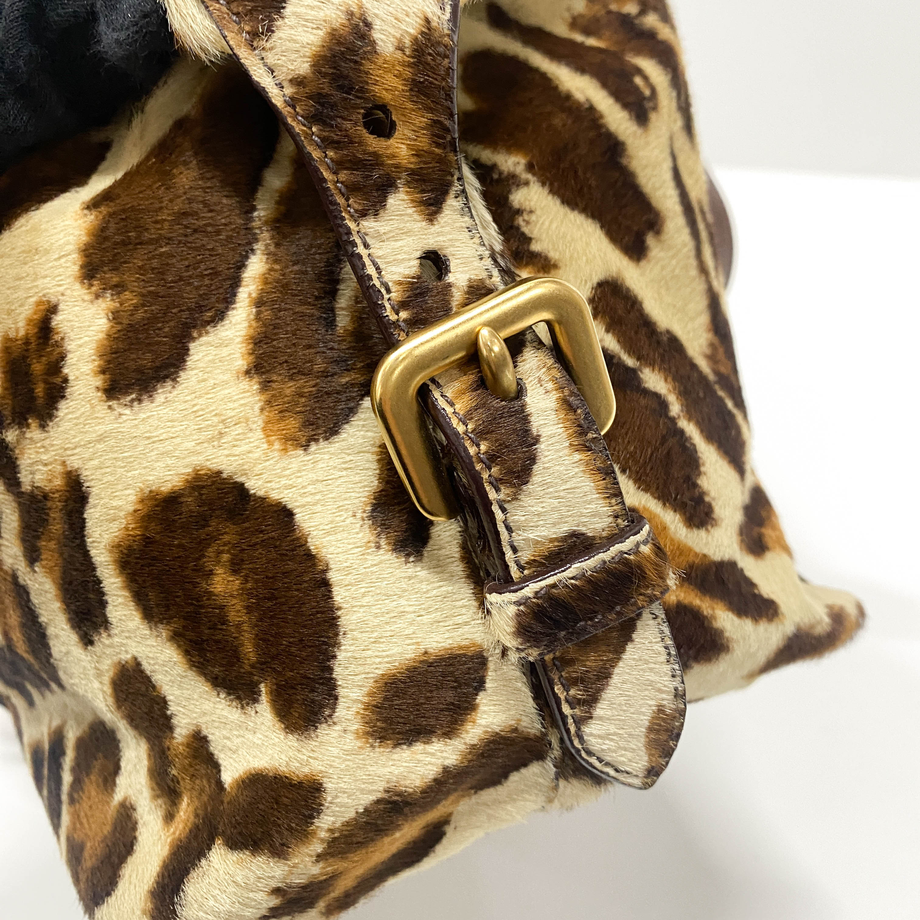 Animal Print Pony Hair Handbag