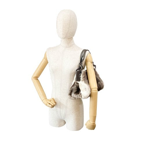 Marcello Brown Fur Shoulder Bag