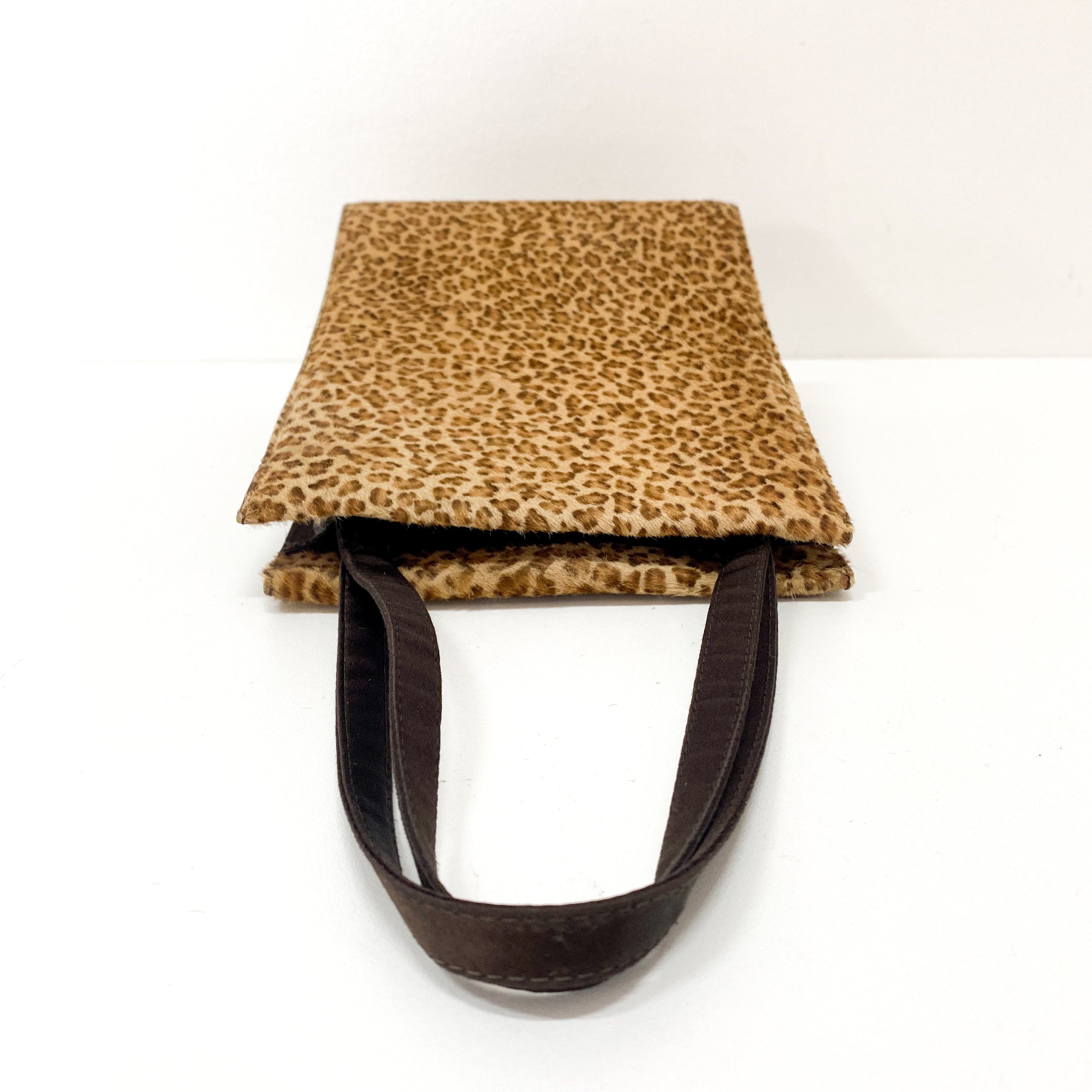 Leopard Print Pony Hair Handbag