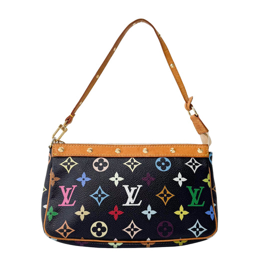 Louis Vuitton x Takashi Murakami Pochette Accessoire Multicolor Monogram Handbag
