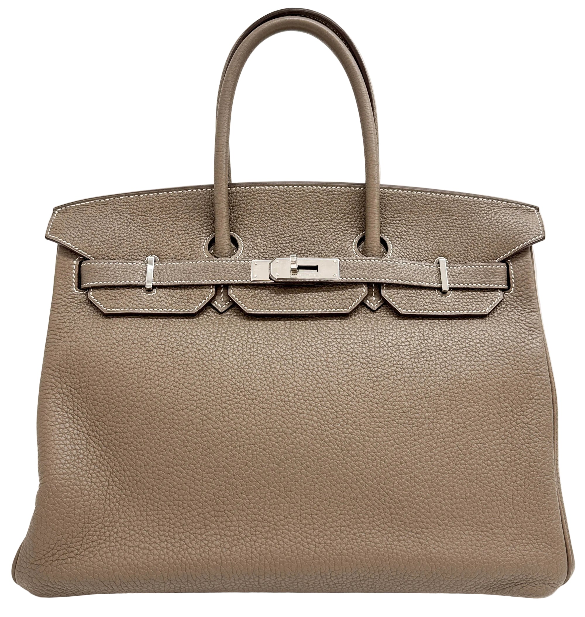 Birkin 35 2012 Camel Togo Leather Handle Bag