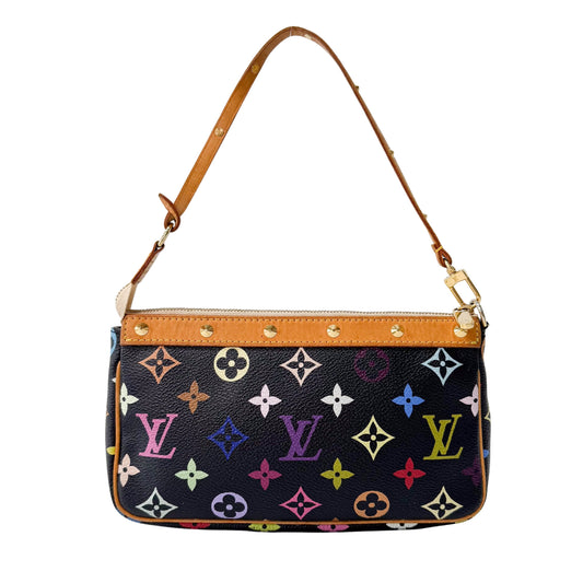 Louis Vuitton x Takashi Murakami Pochette Accessoire Multicolor Monogram Handbag