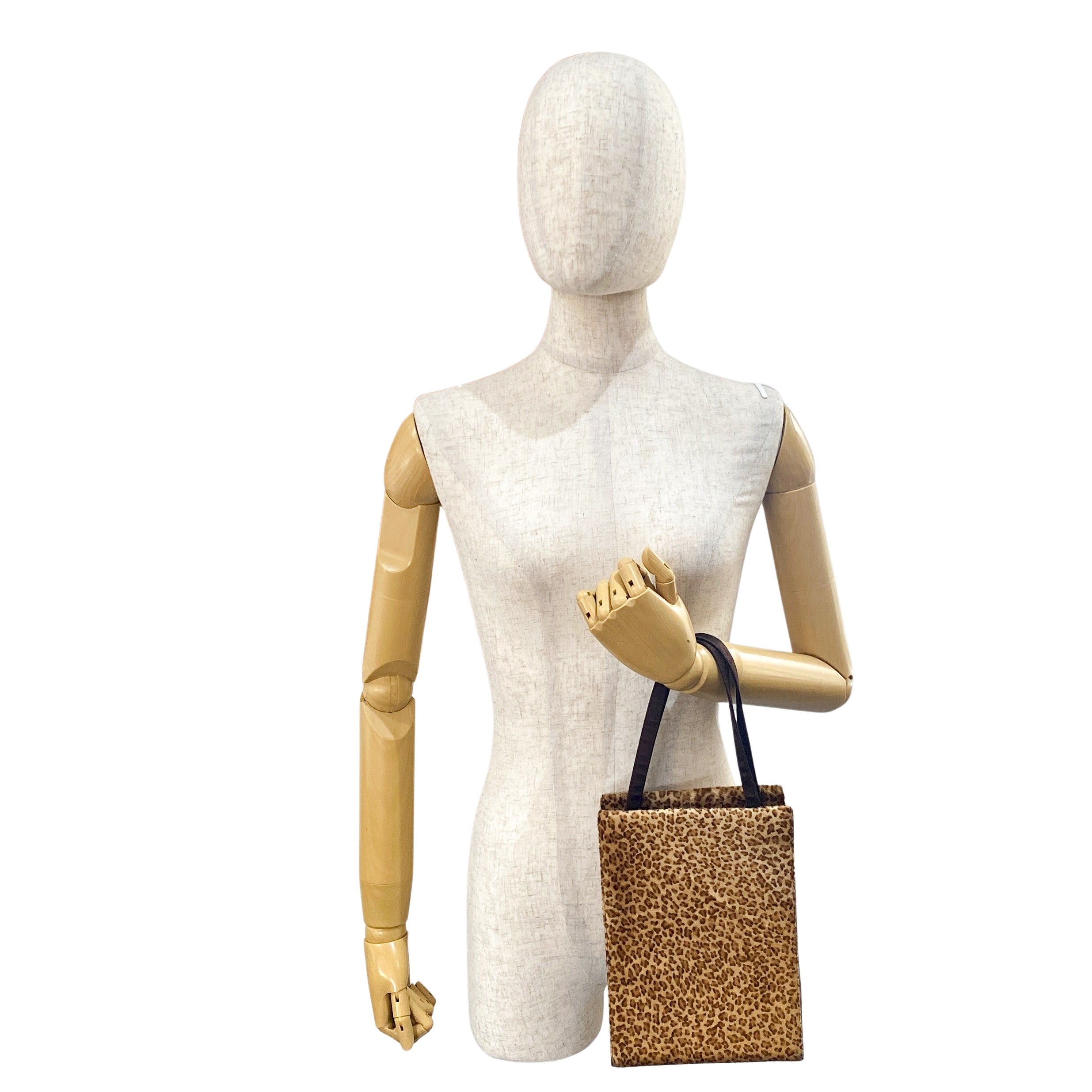 Leopard Print Pony Hair Handbag