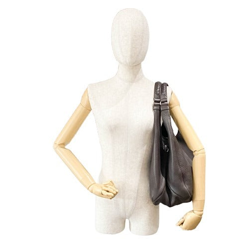 Campana Brown Leather Hobo Shoulder Bag