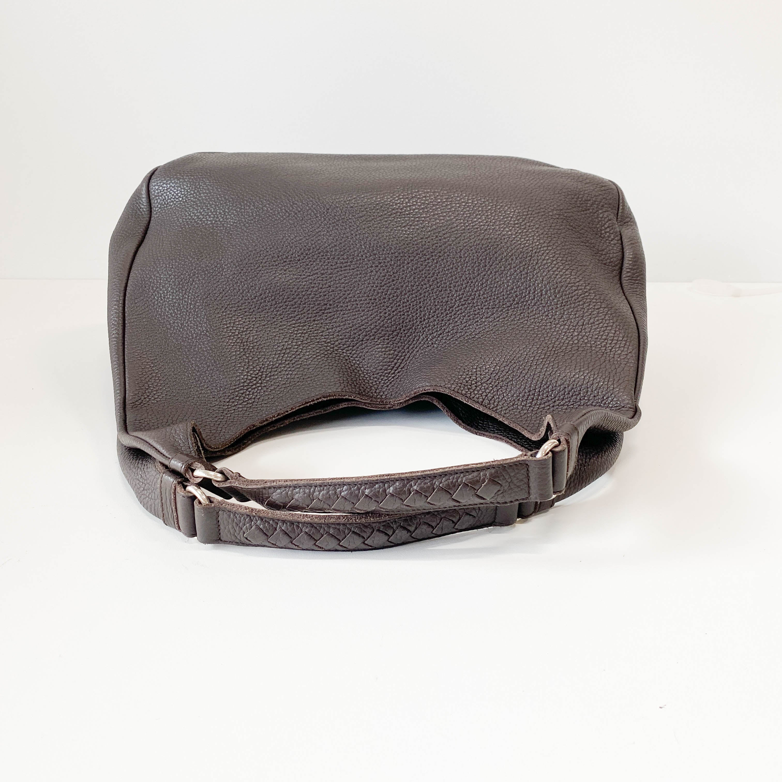 Campana Brown Leather Hobo Shoulder Bag