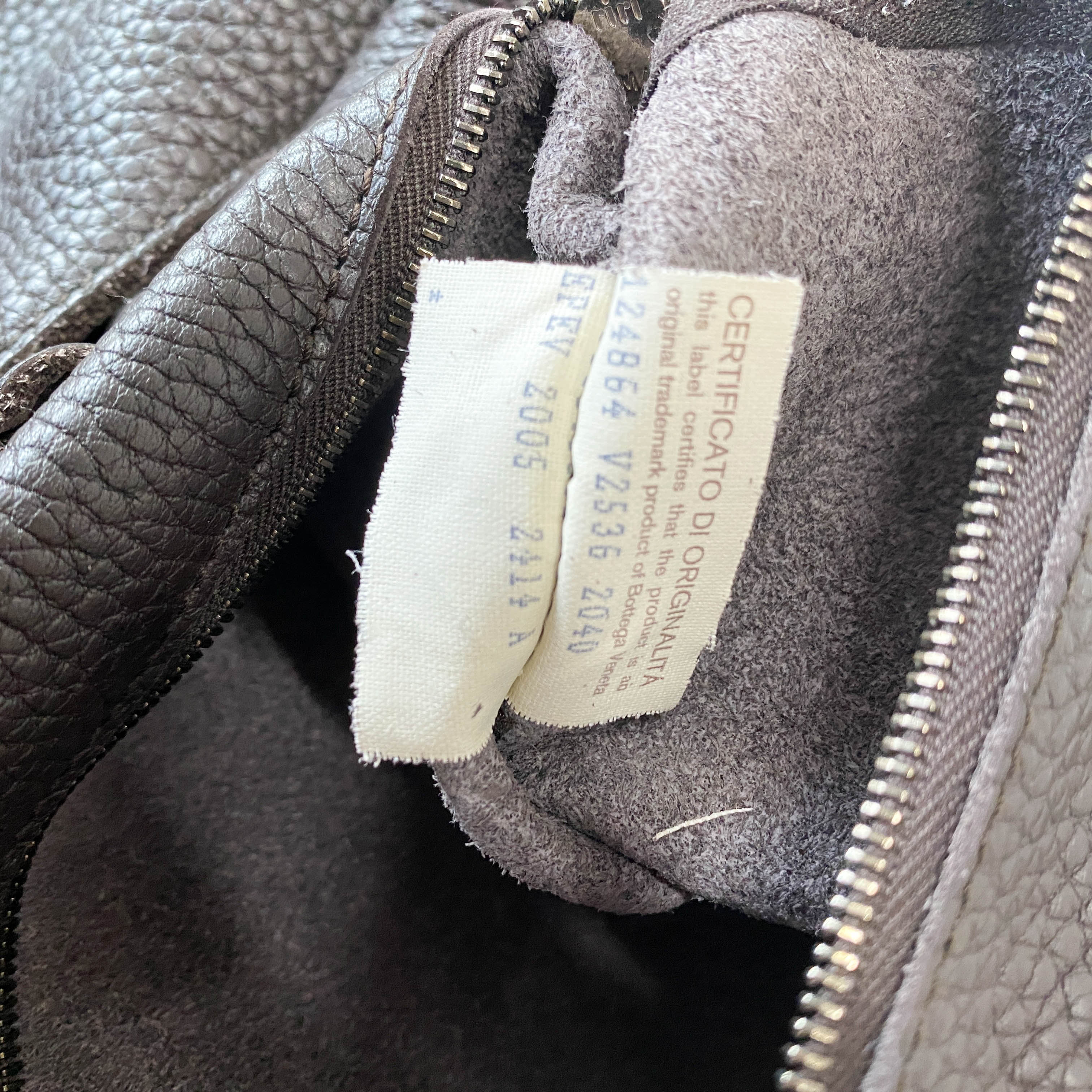 Campana Brown Leather Hobo Shoulder Bag