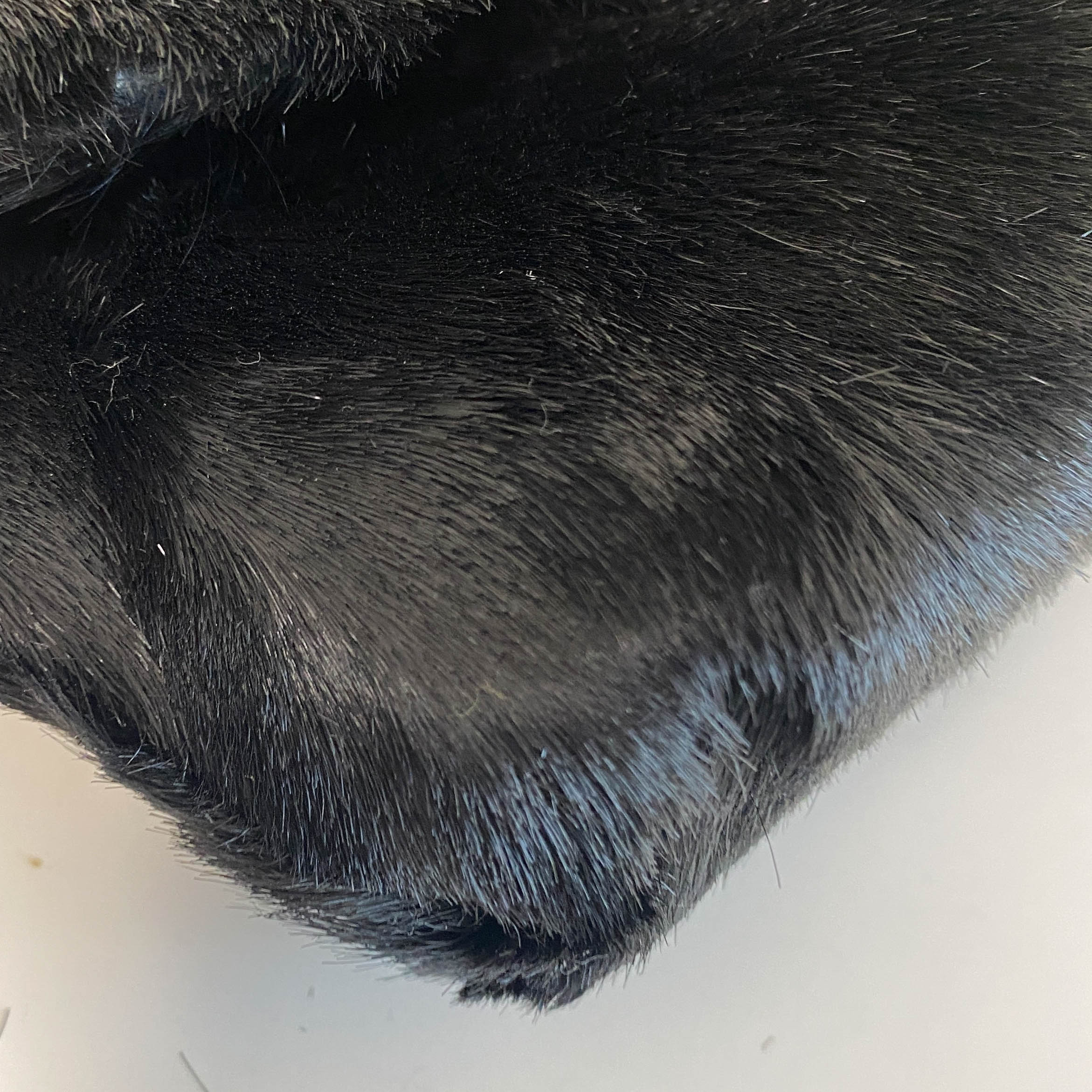 Black Pony Hair Hobo Shoulder Bag