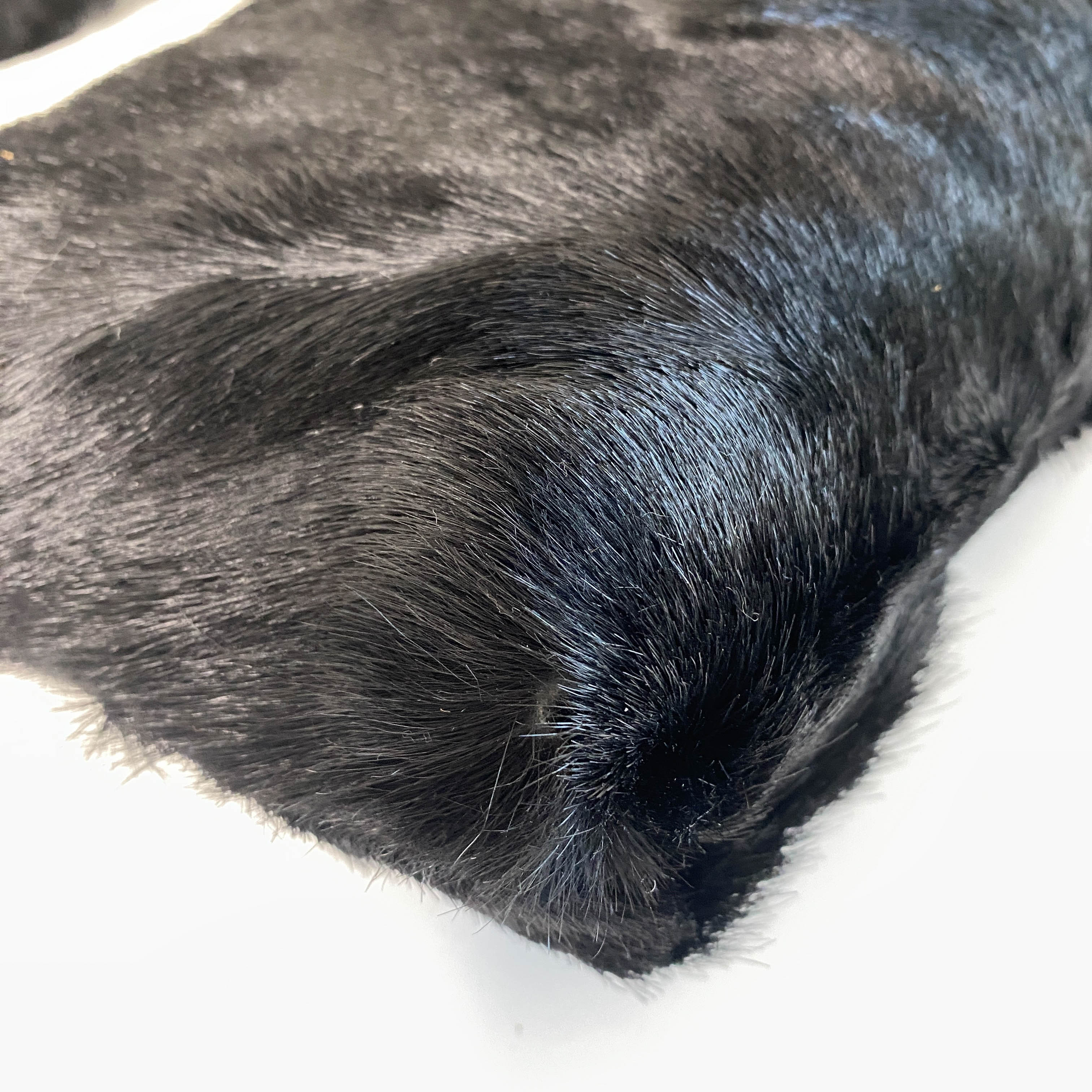 Black Pony Hair Hobo Shoulder Bag