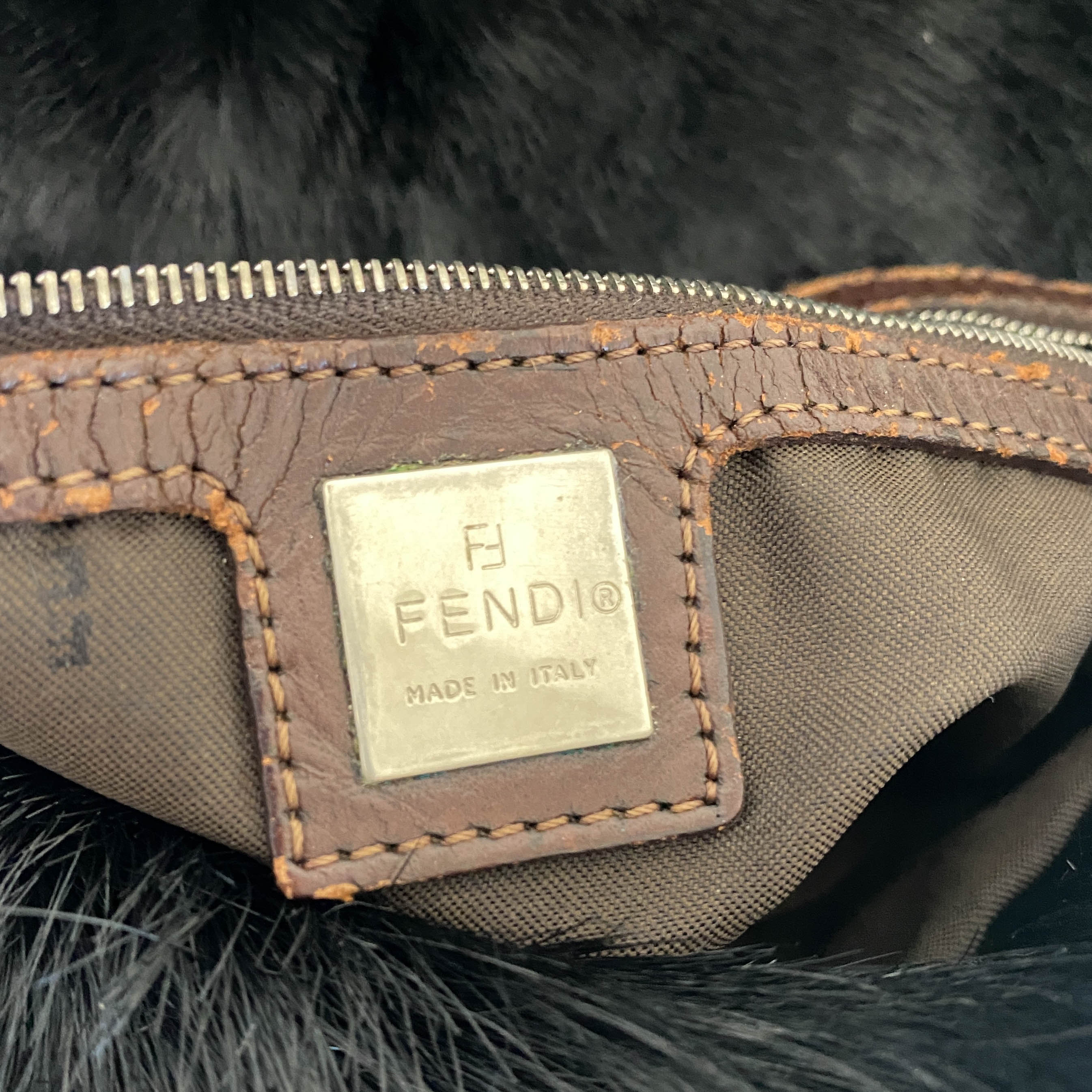 Black Pony Hair Hobo Shoulder Bag