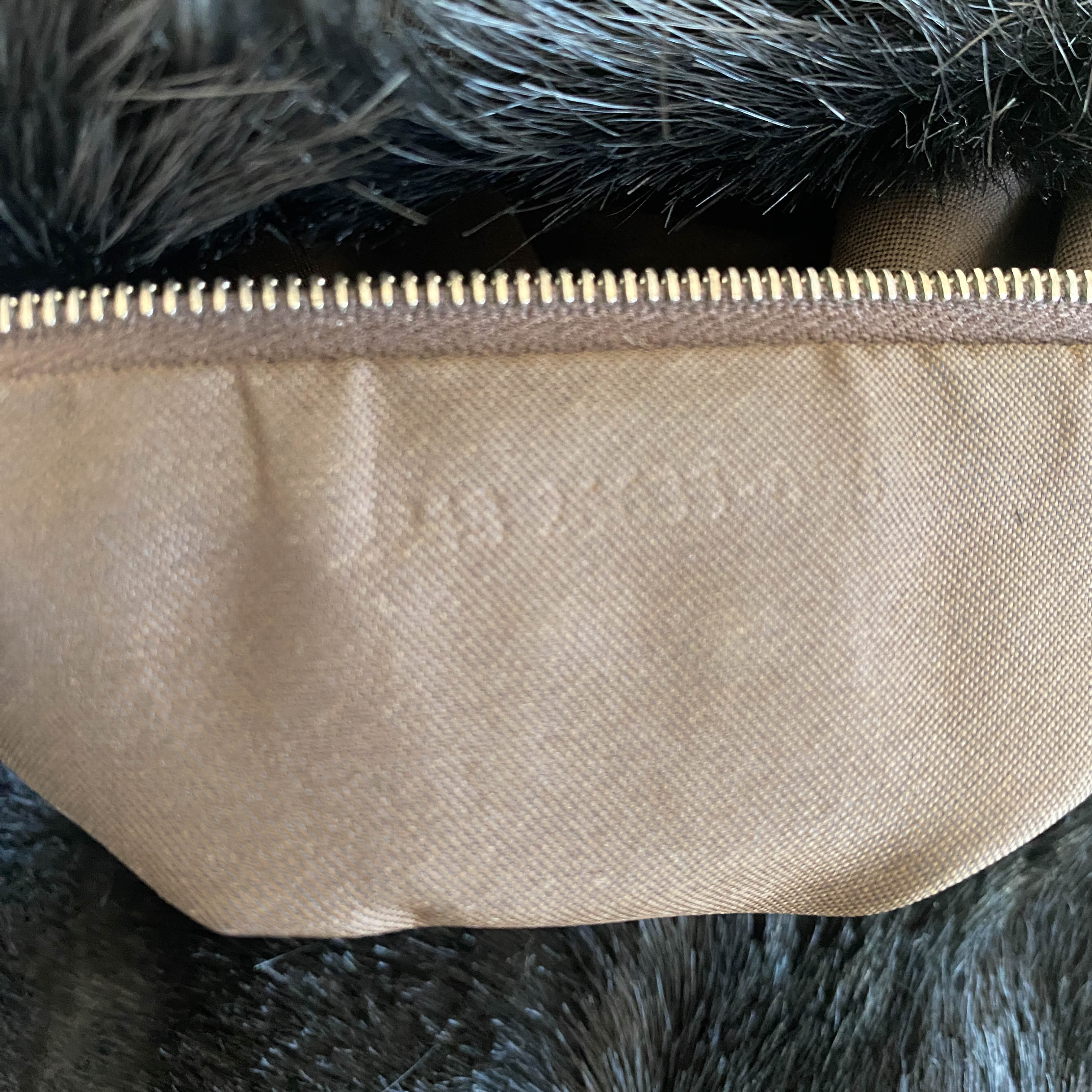 Black Pony Hair Hobo Shoulder Bag