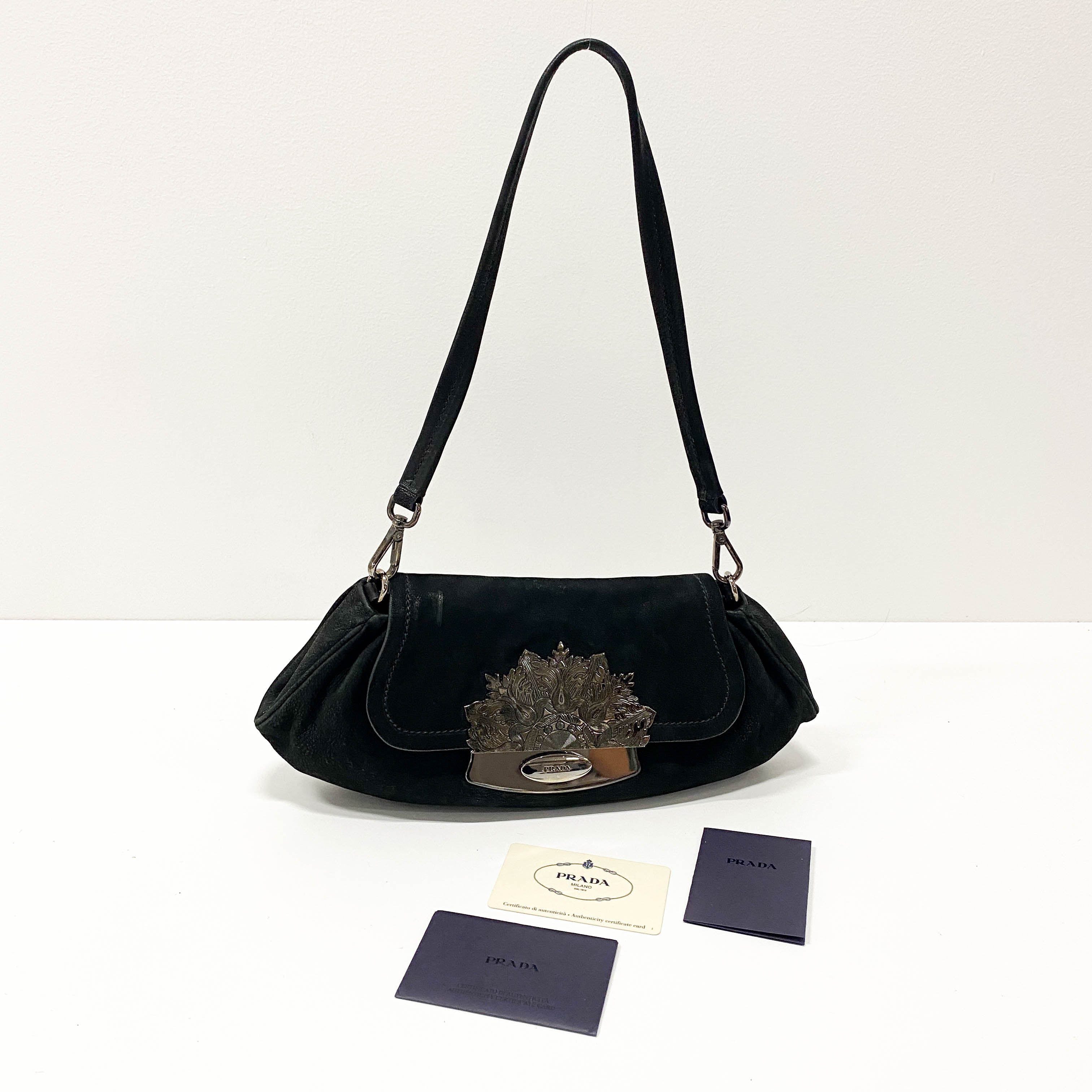 Black Leather Shoulder Bag