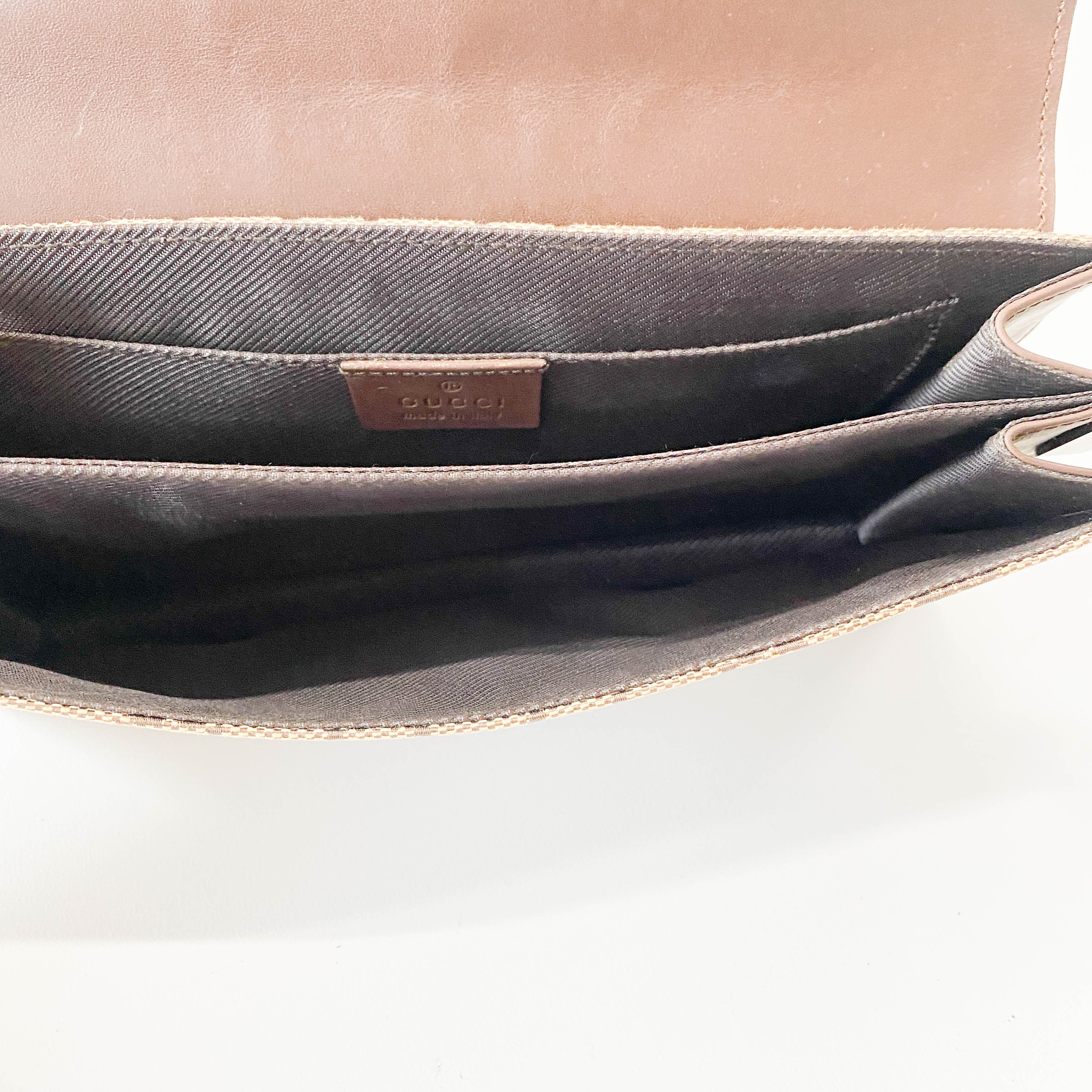 GG Canvas Brown Shoulder Bag