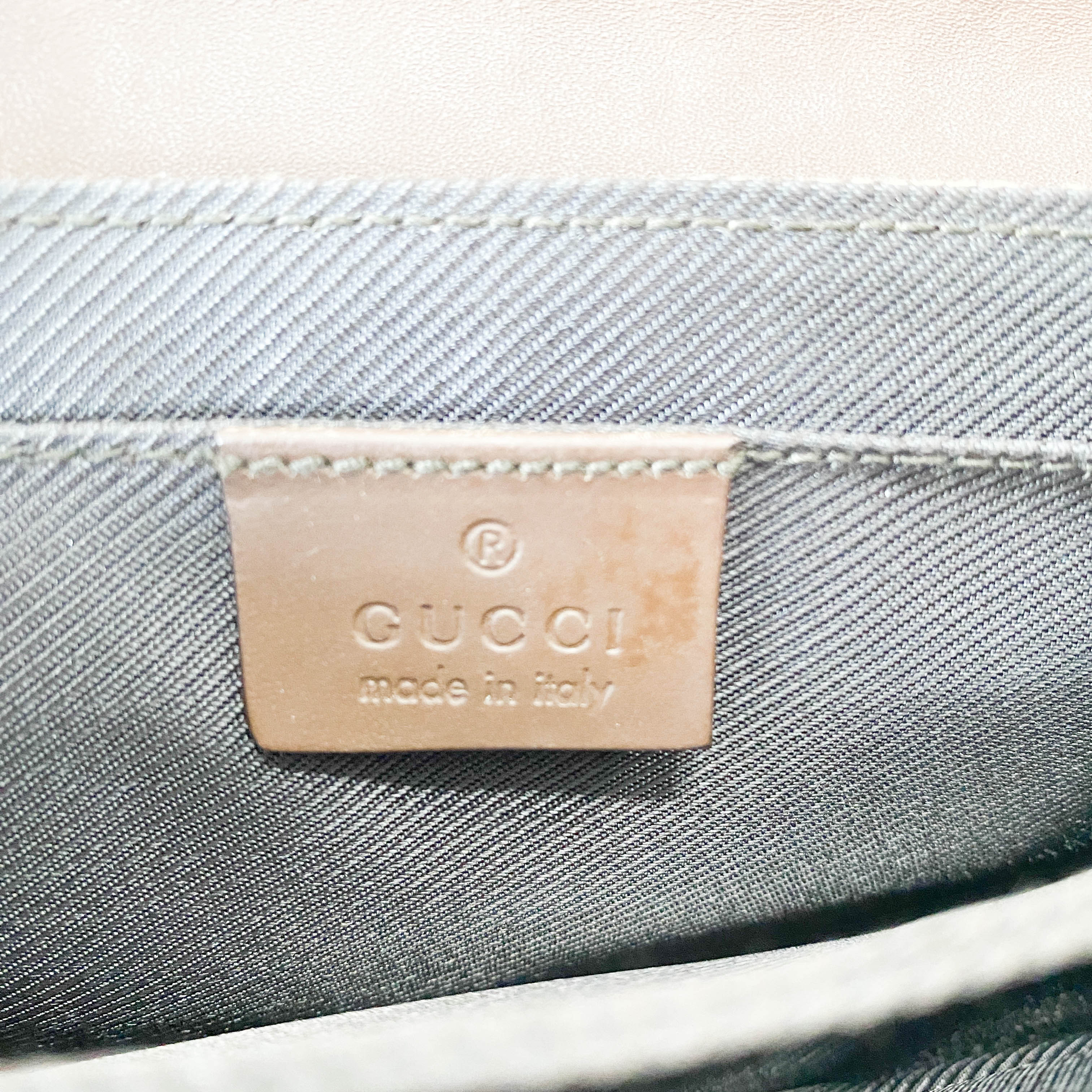 GG Canvas Brown Shoulder Bag