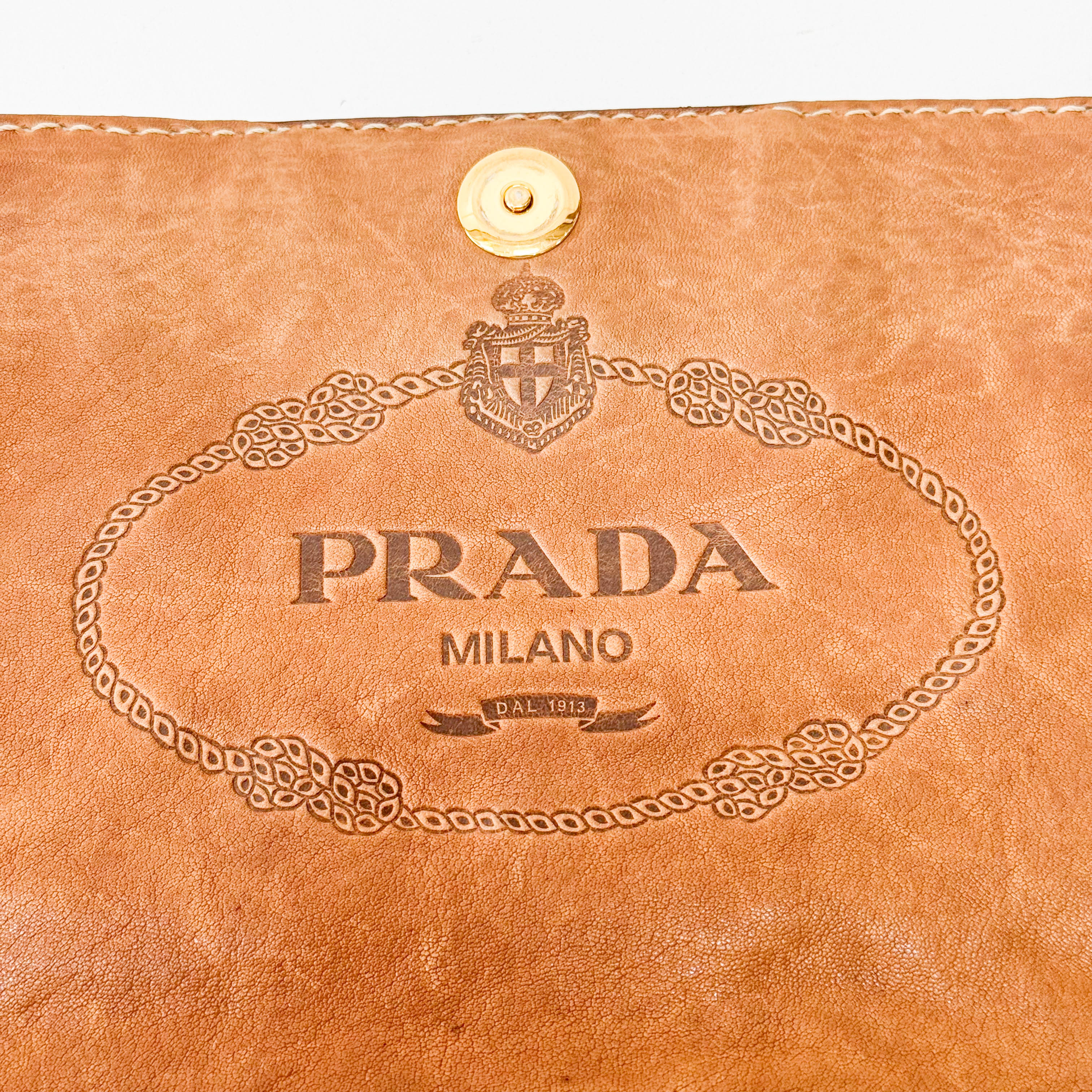 Blue Tweed Chain Shoulder Bag