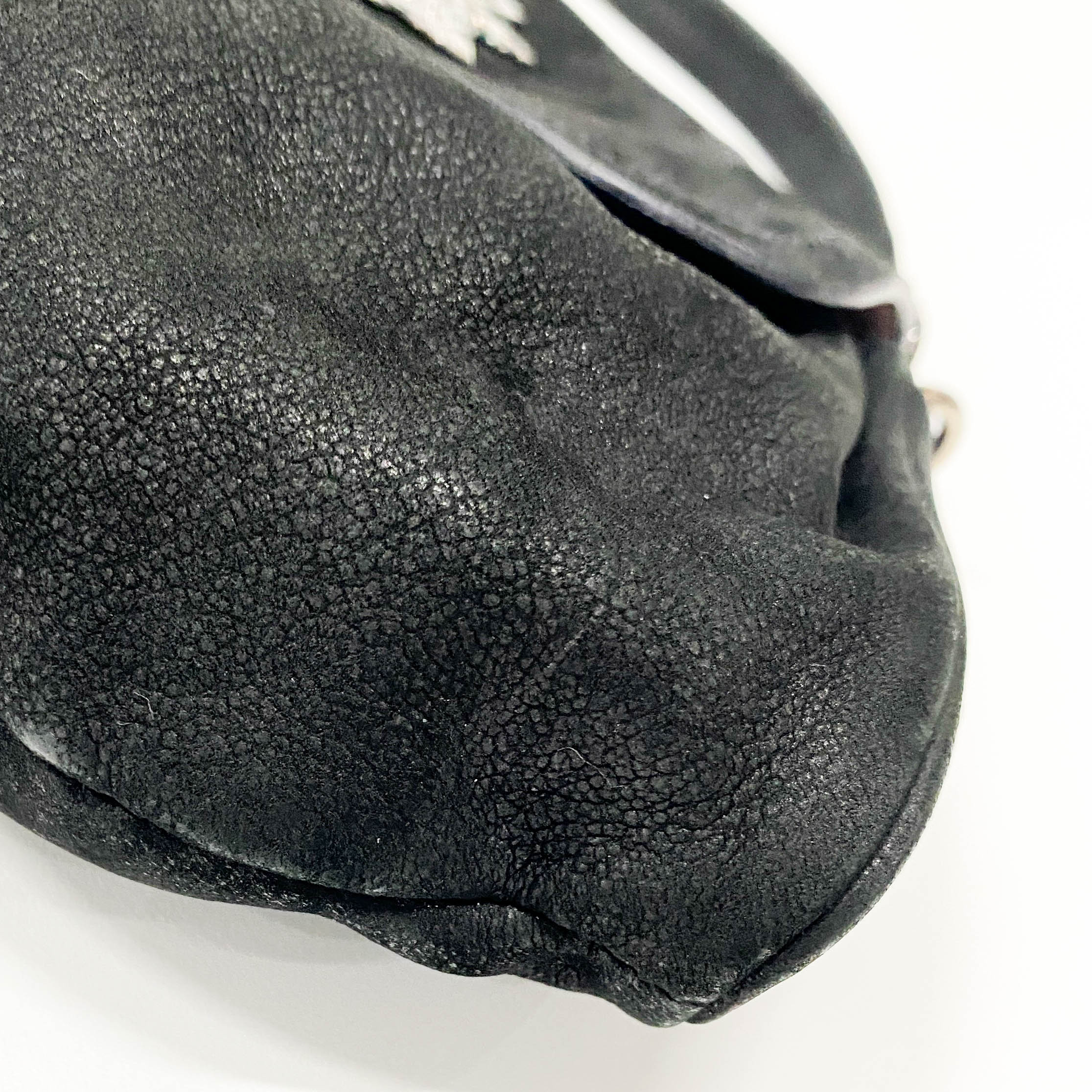 Black Leather Shoulder Bag