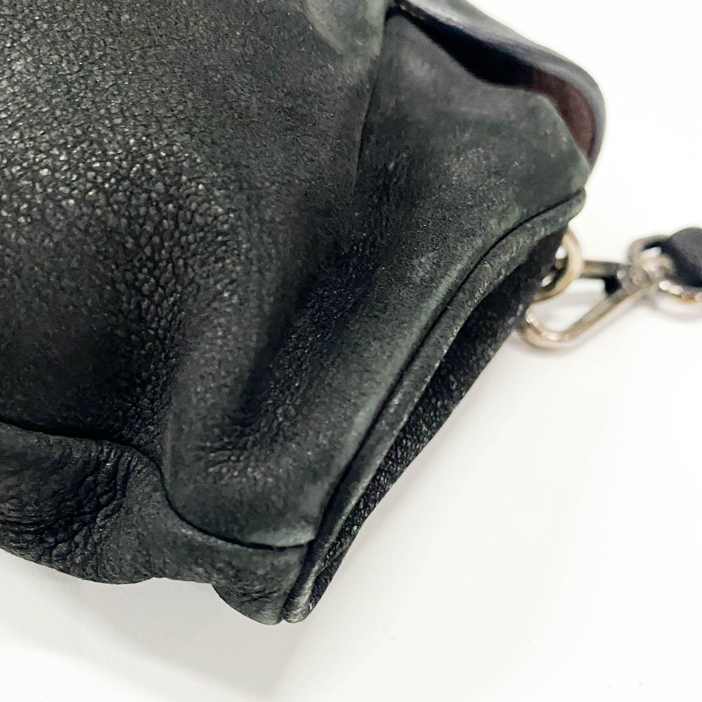 Black Leather Shoulder Bag