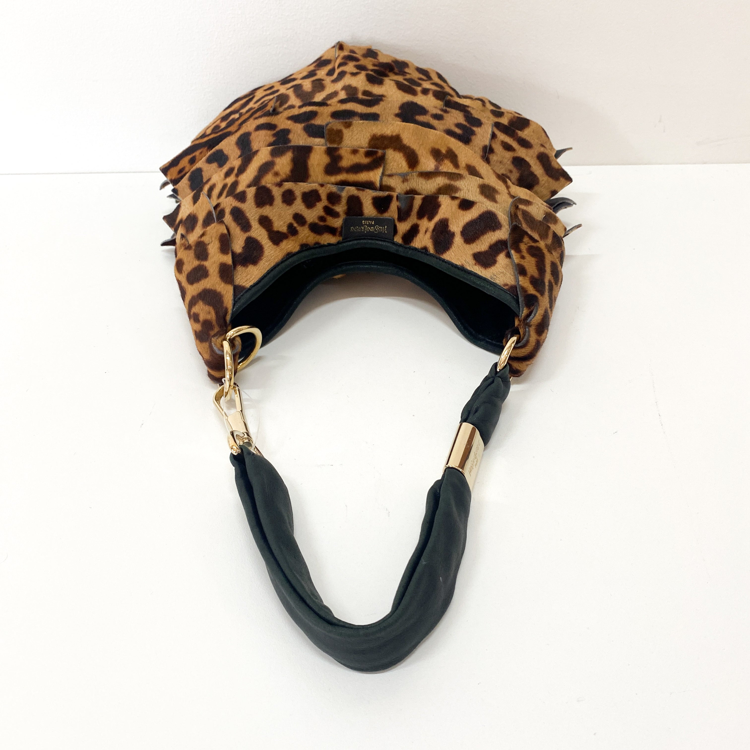 Saint Tropez Pony Hair Jaguar Print Shoulder Bag