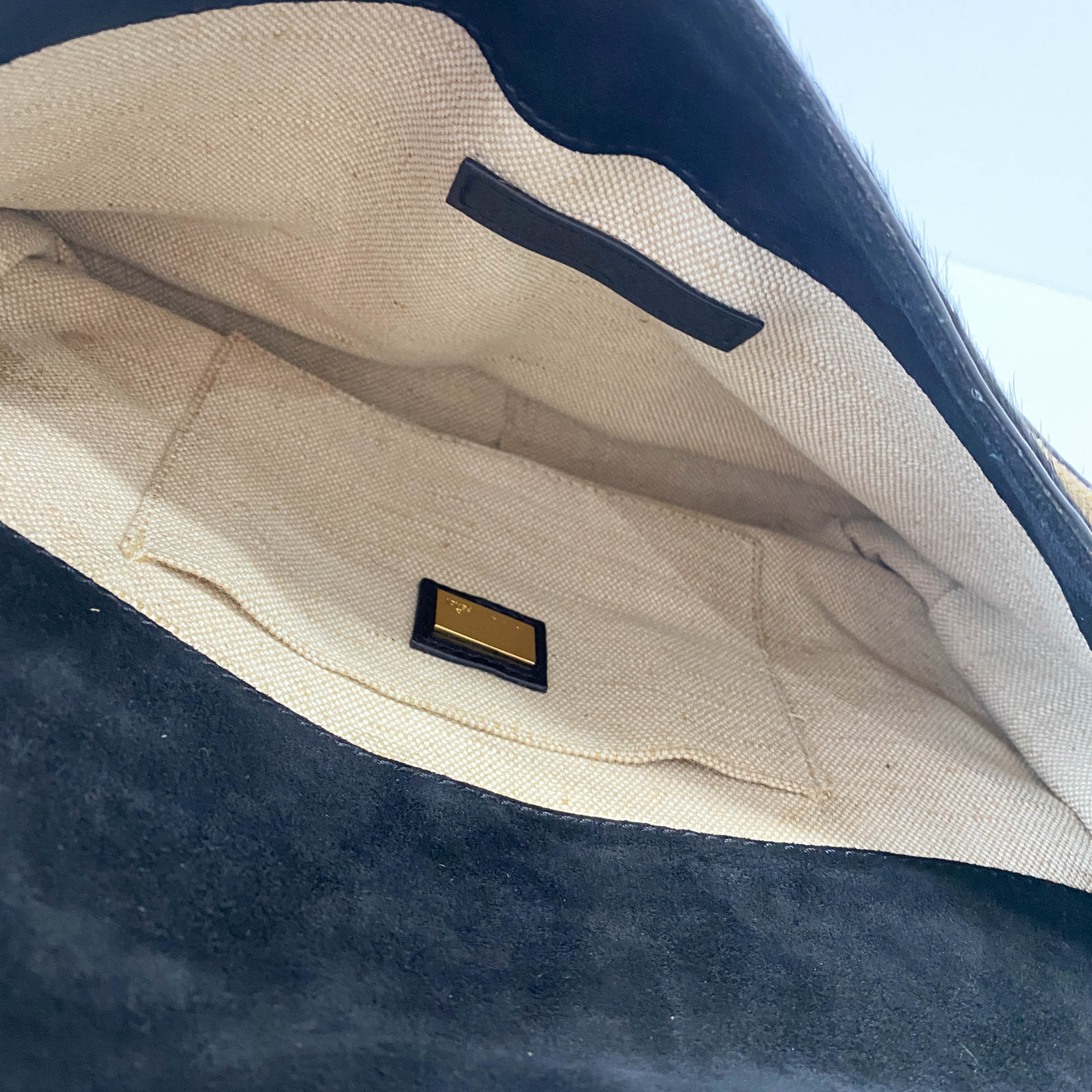 Archive Black Pony Hair Shoulder Bag