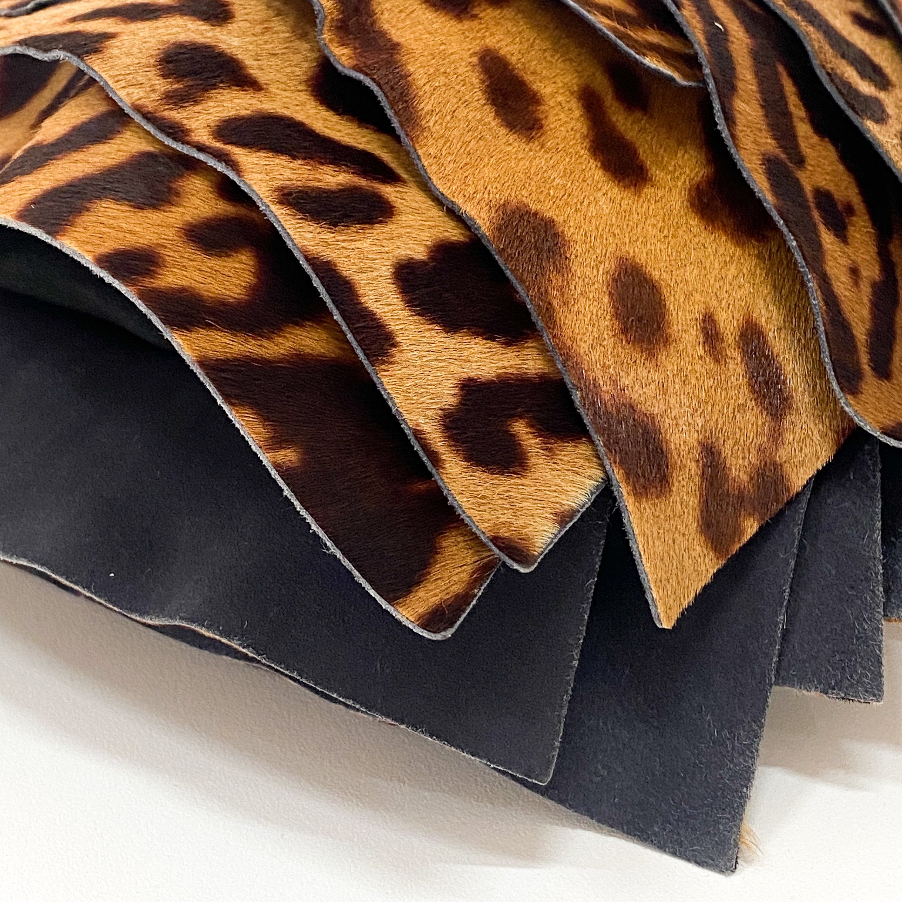 Saint Tropez Pony Hair Jaguar Print Shoulder Bag