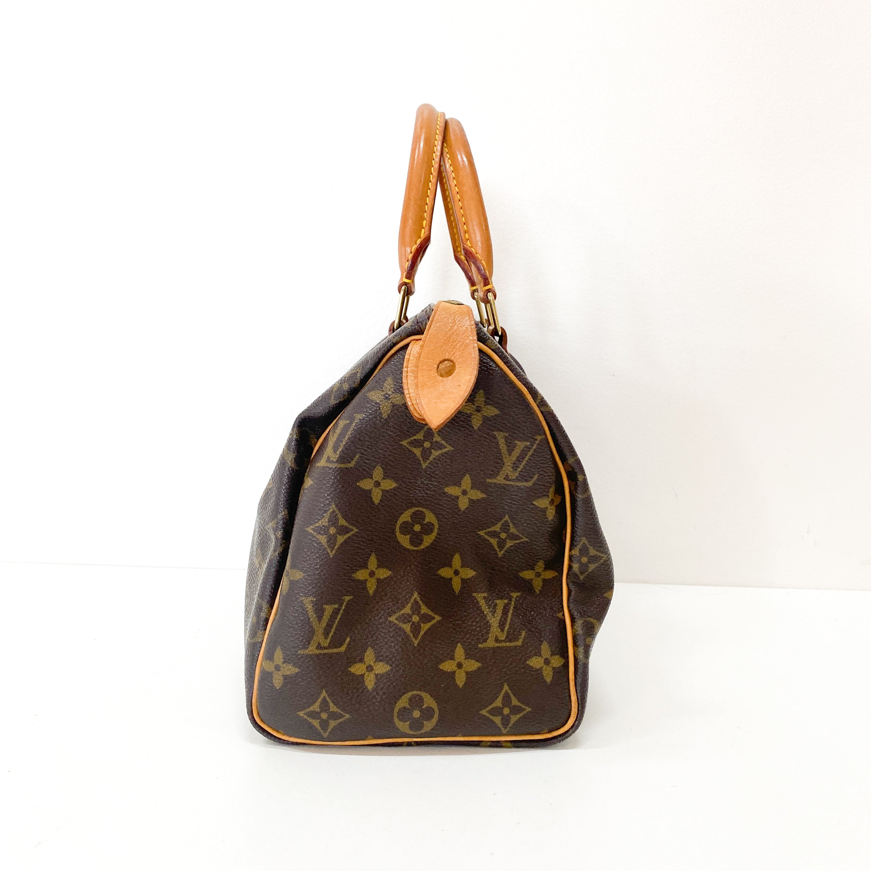 Monogram 25 Brown Canvas Handbag