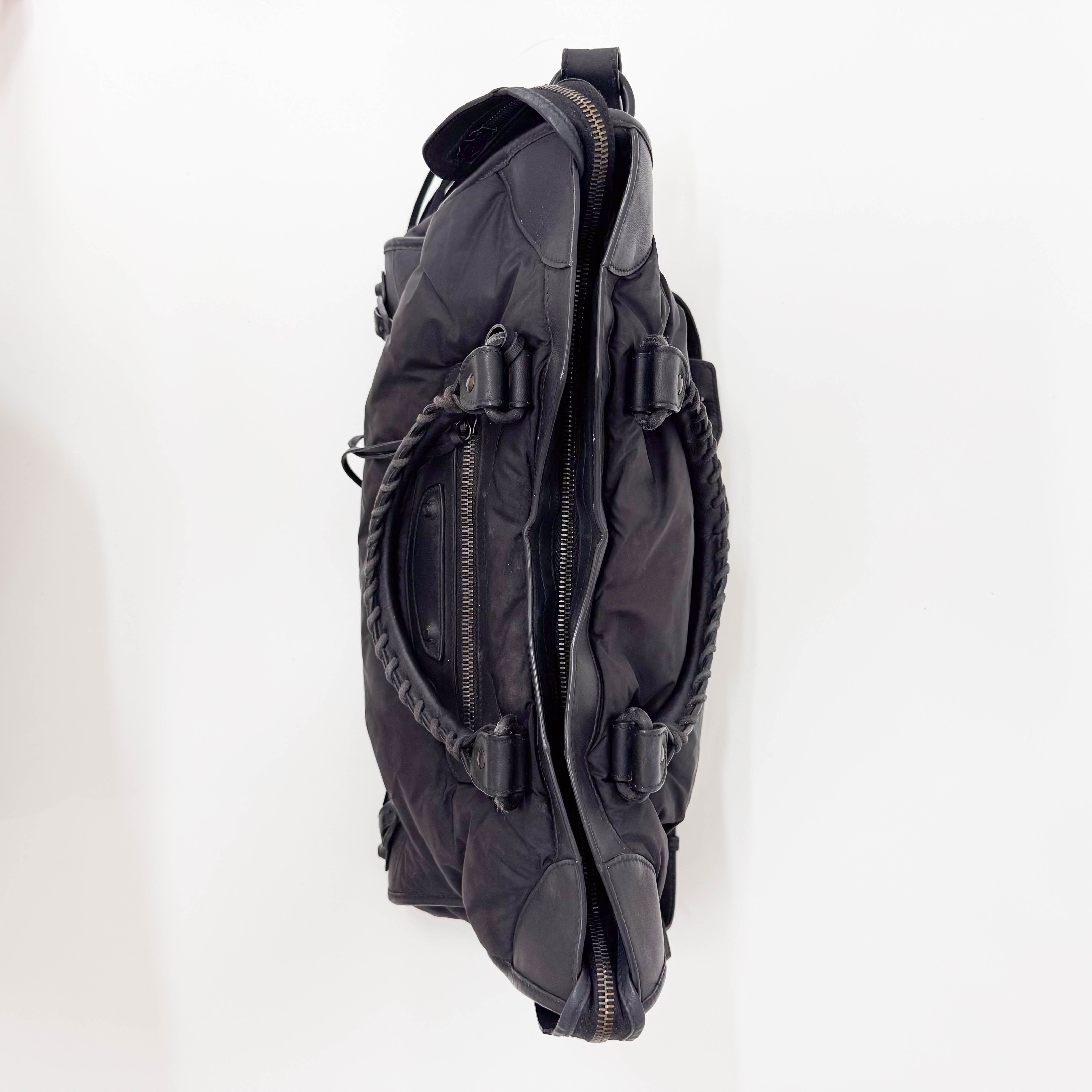 The City Black Nylon Two Way Bag