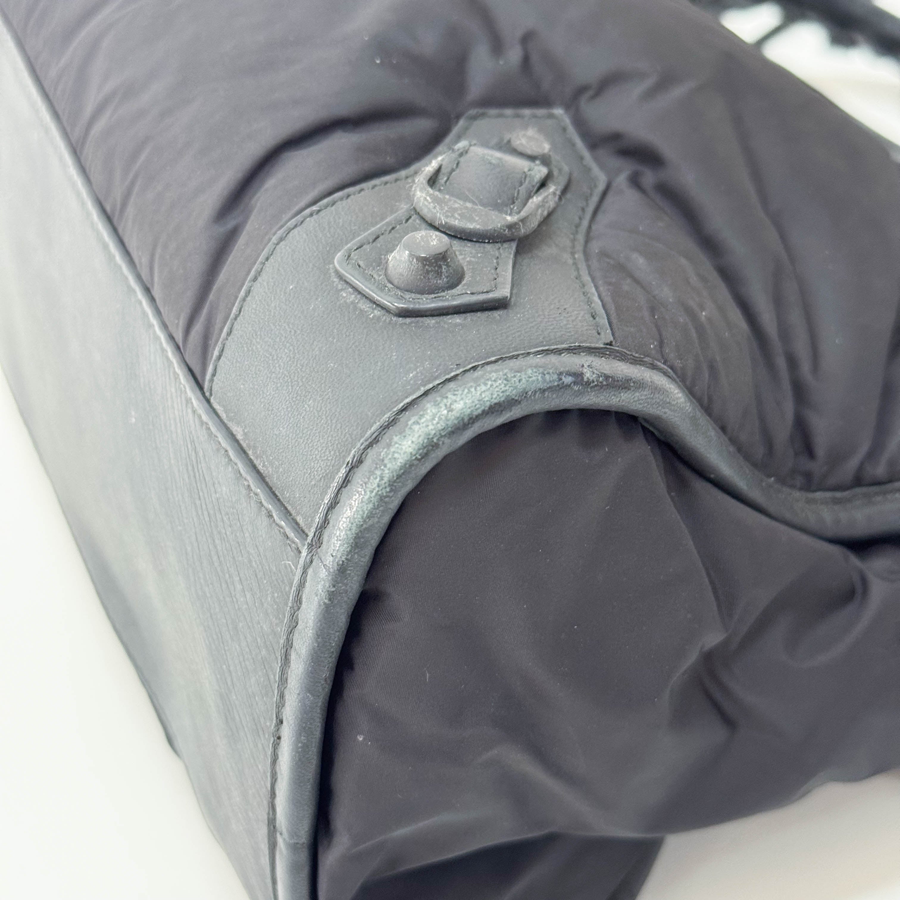 The City Black Nylon Two Way Bag