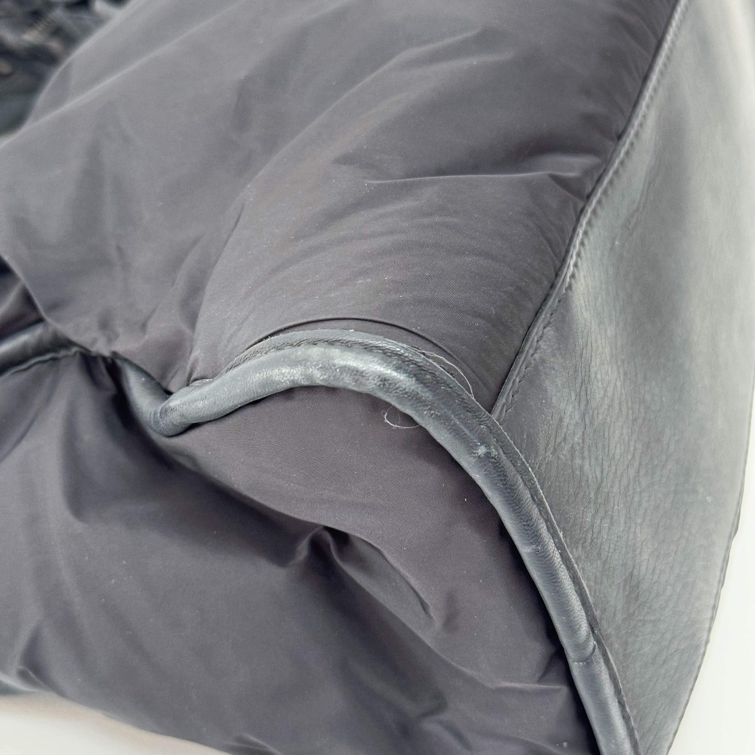 The City Black Nylon Two Way Bag