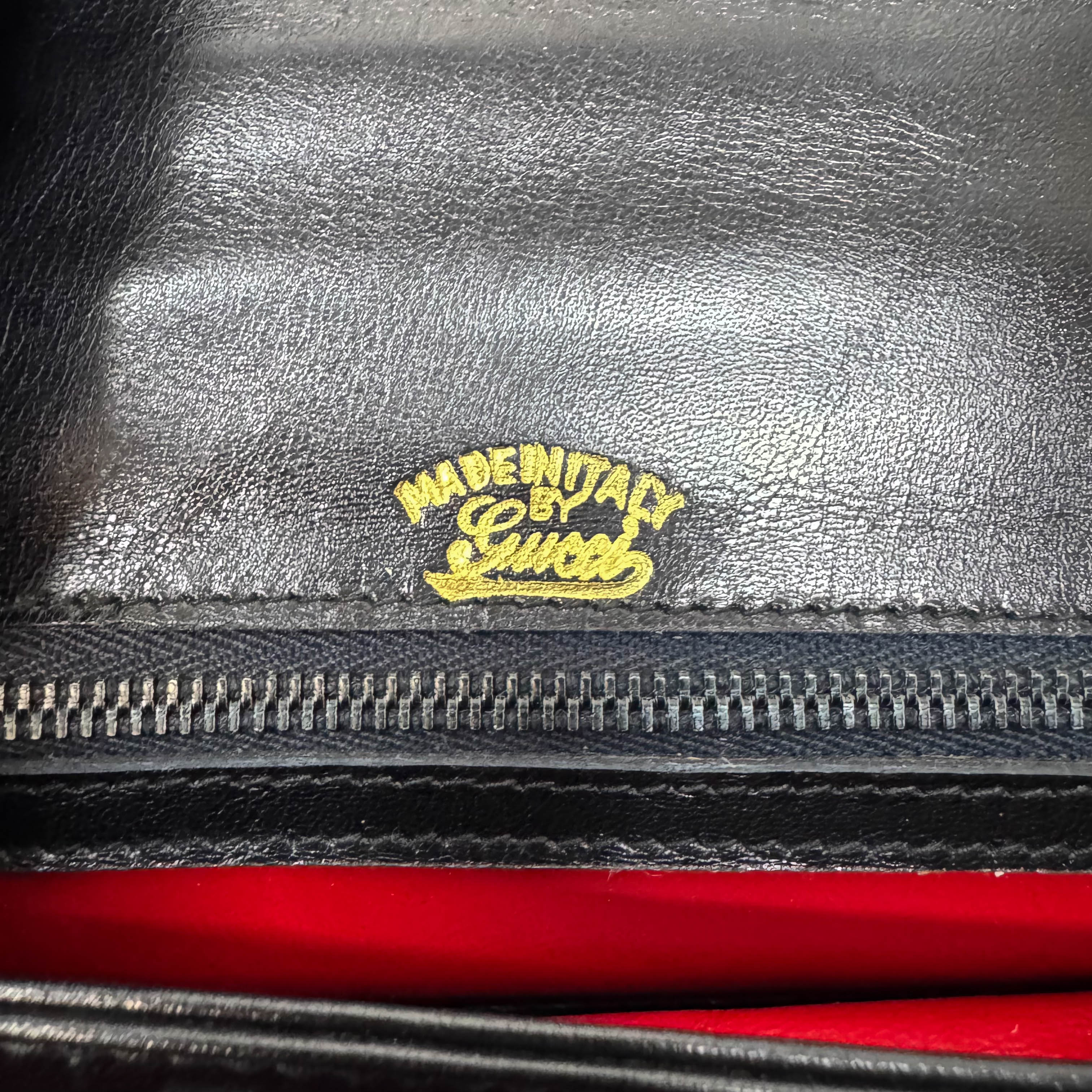 Leather Old Gucci Top Handle Handbag