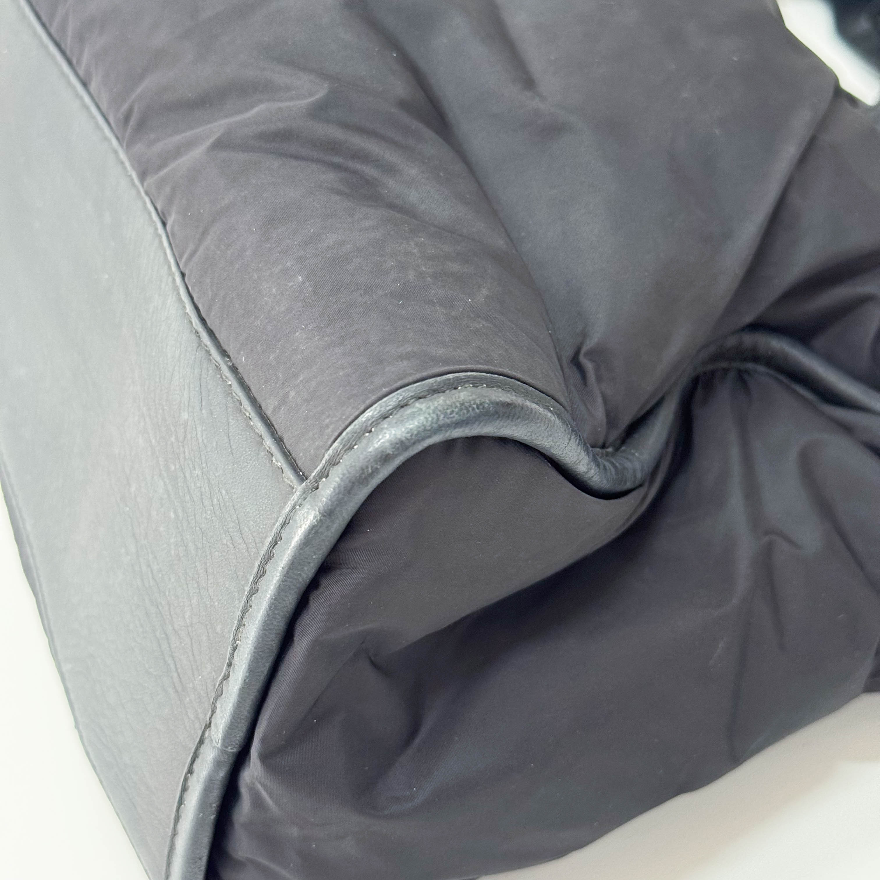 The City Black Nylon Two Way Bag