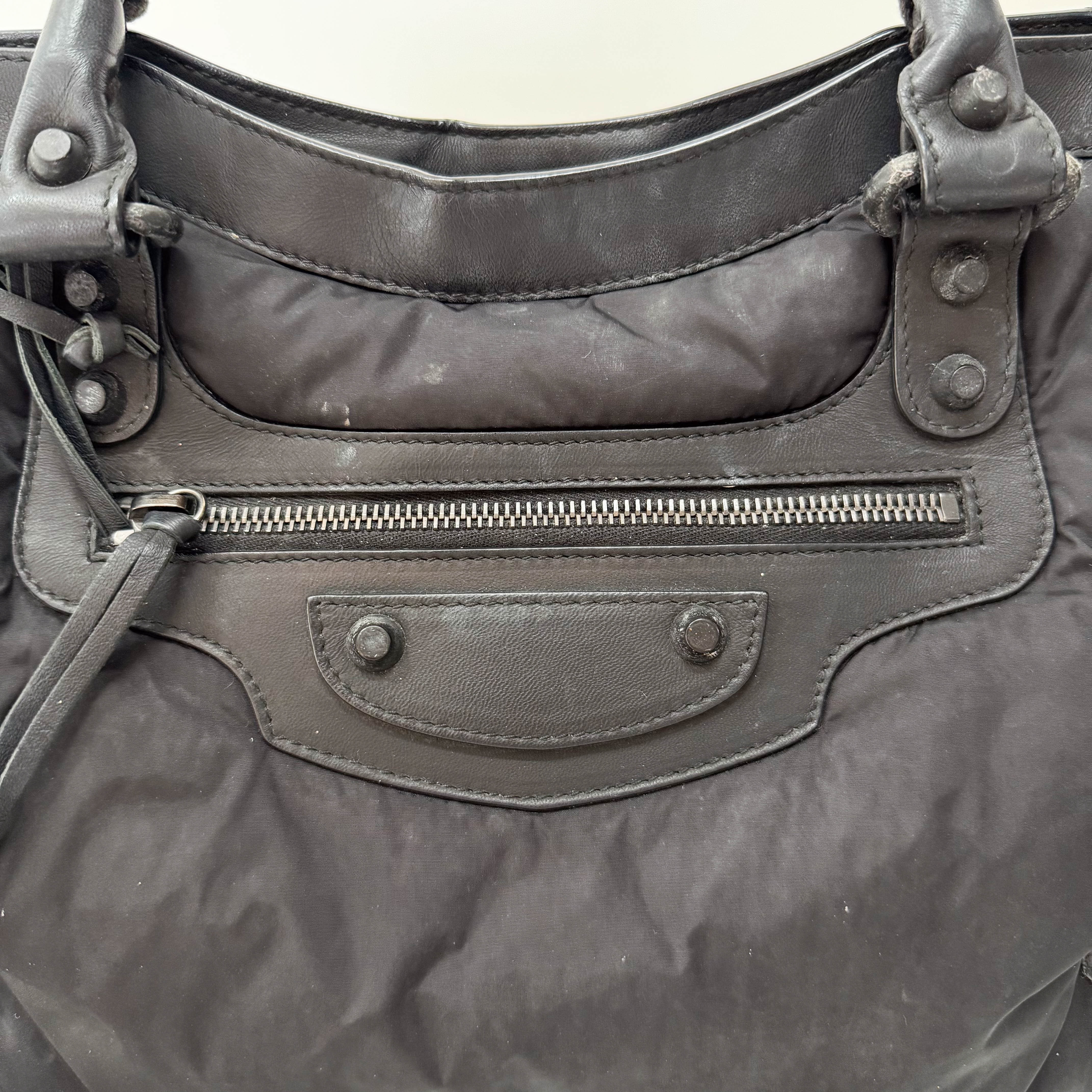 The City Black Nylon Two Way Bag