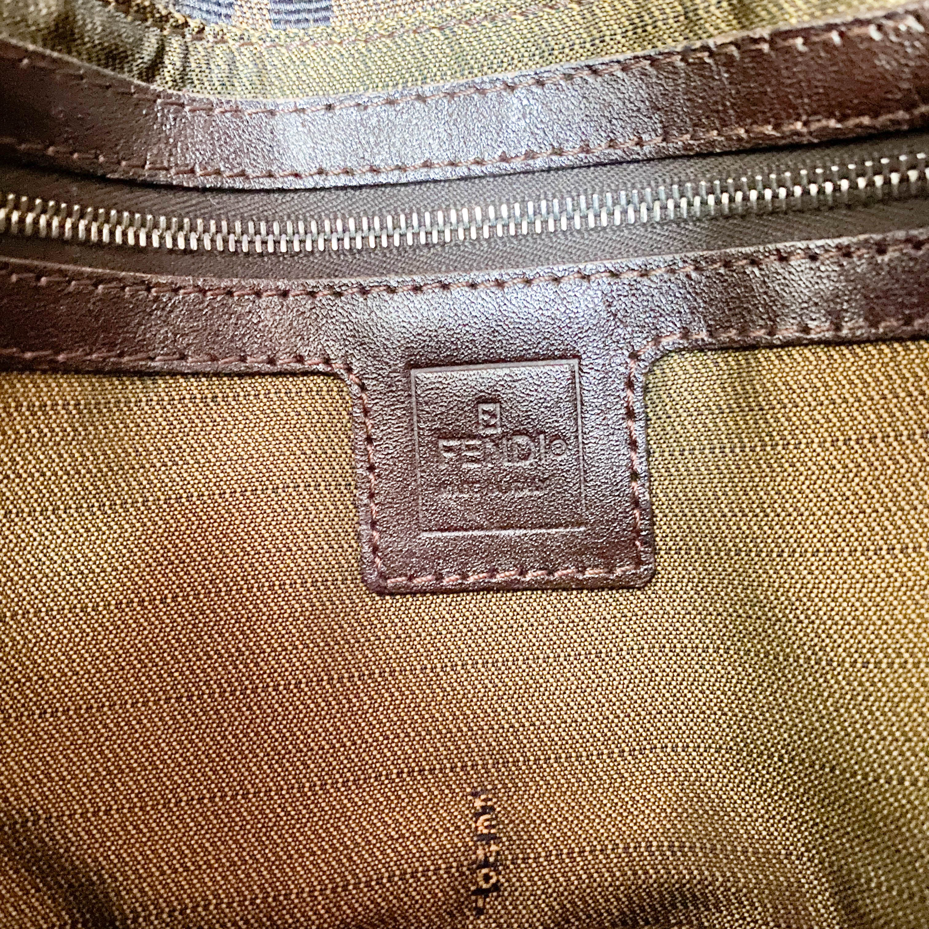 Baguette Zucca with Fur Shoulder Bag