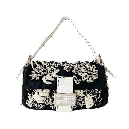 Floral Selleria Beaded Baguette