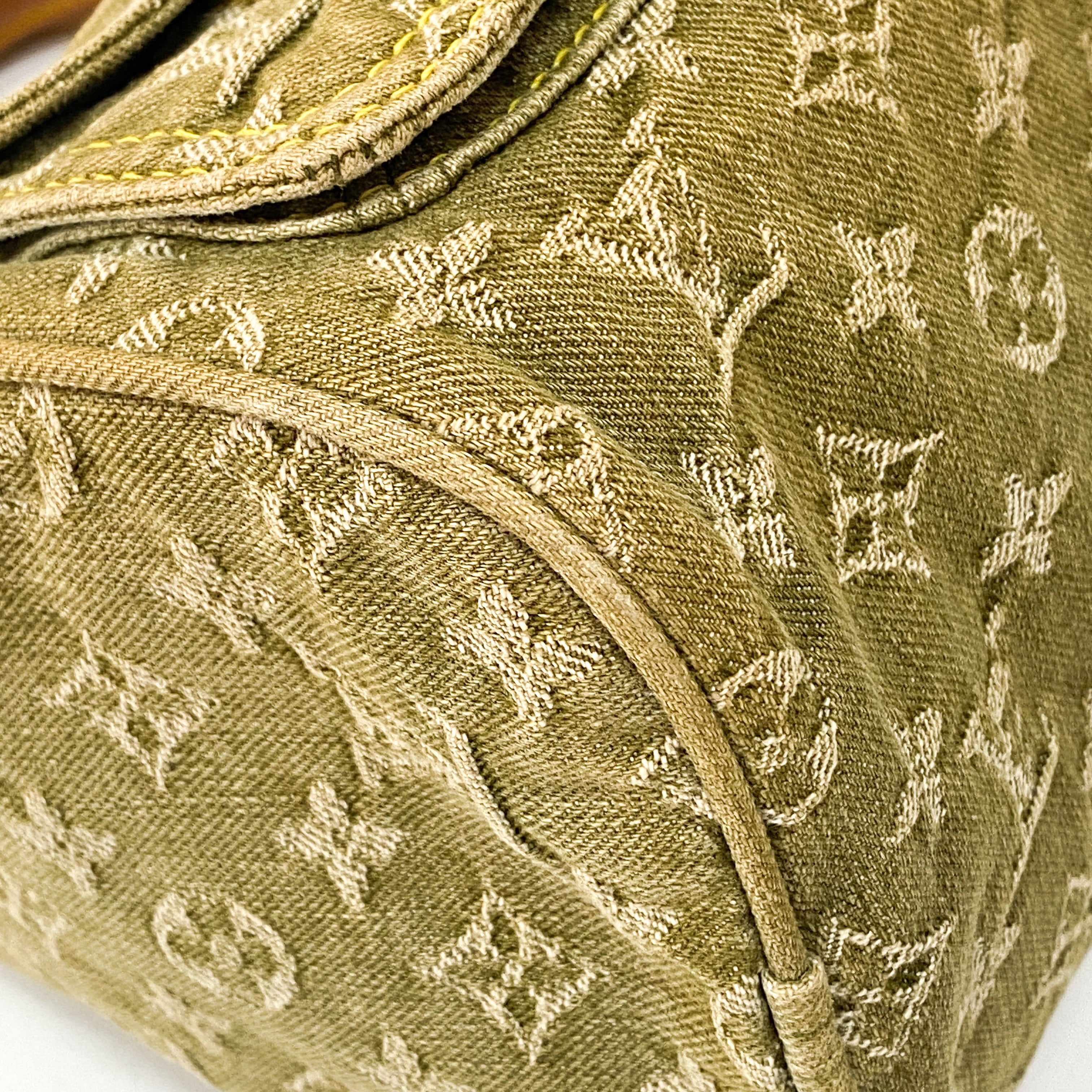 Green Denim Monogram Neo Speedy Handbag