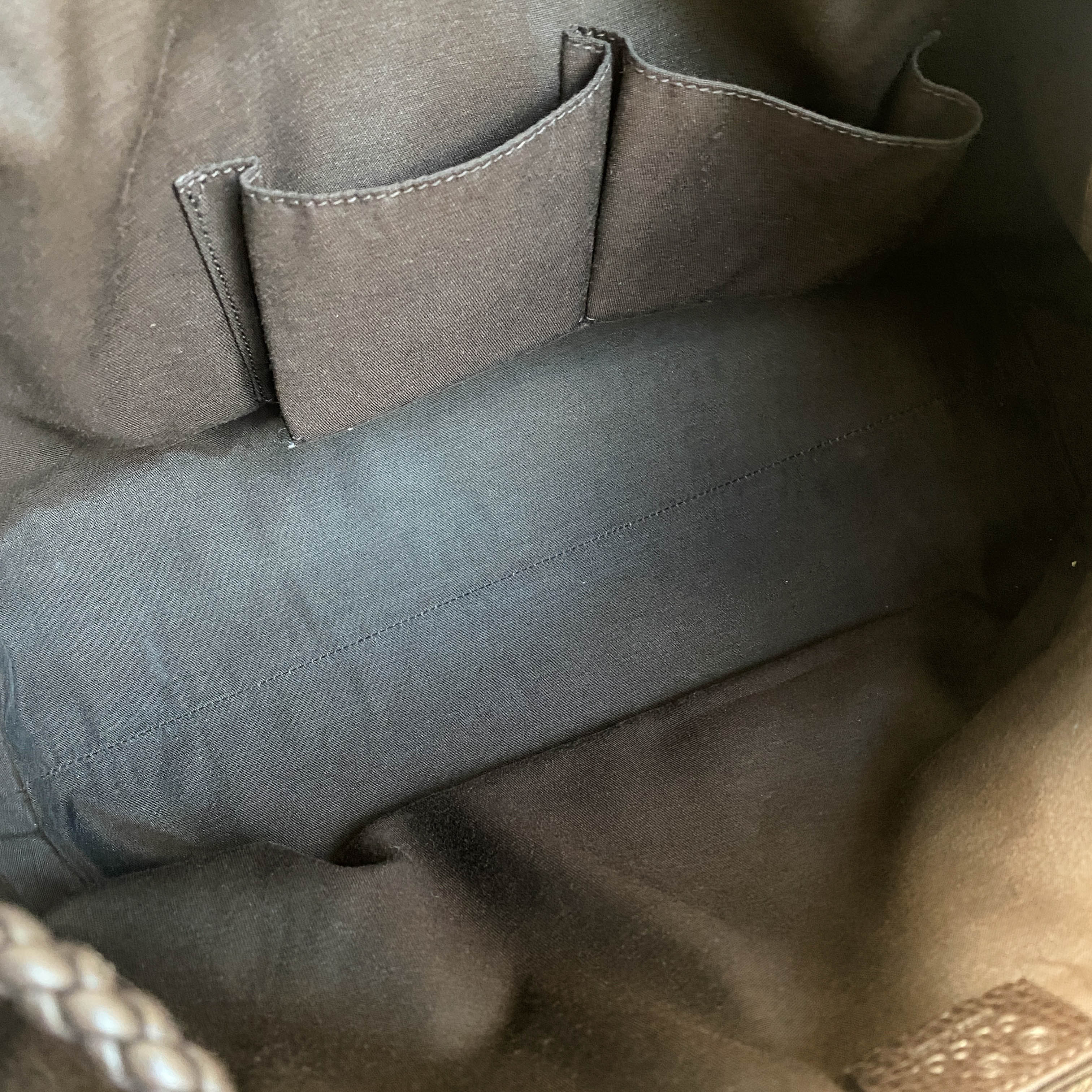 Brown Nubuck Leather Shoulder Bag