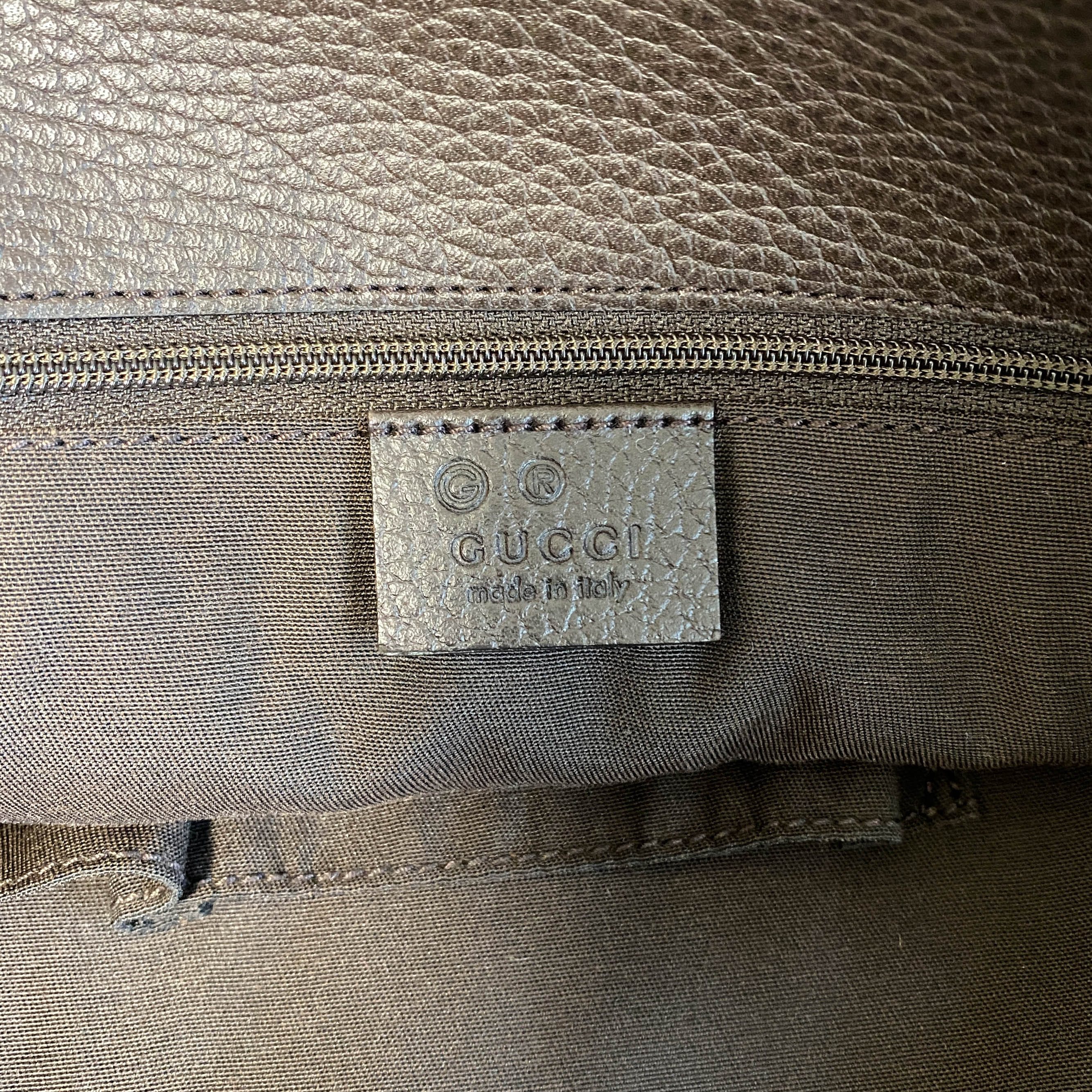 Brown Nubuck Leather Shoulder Bag