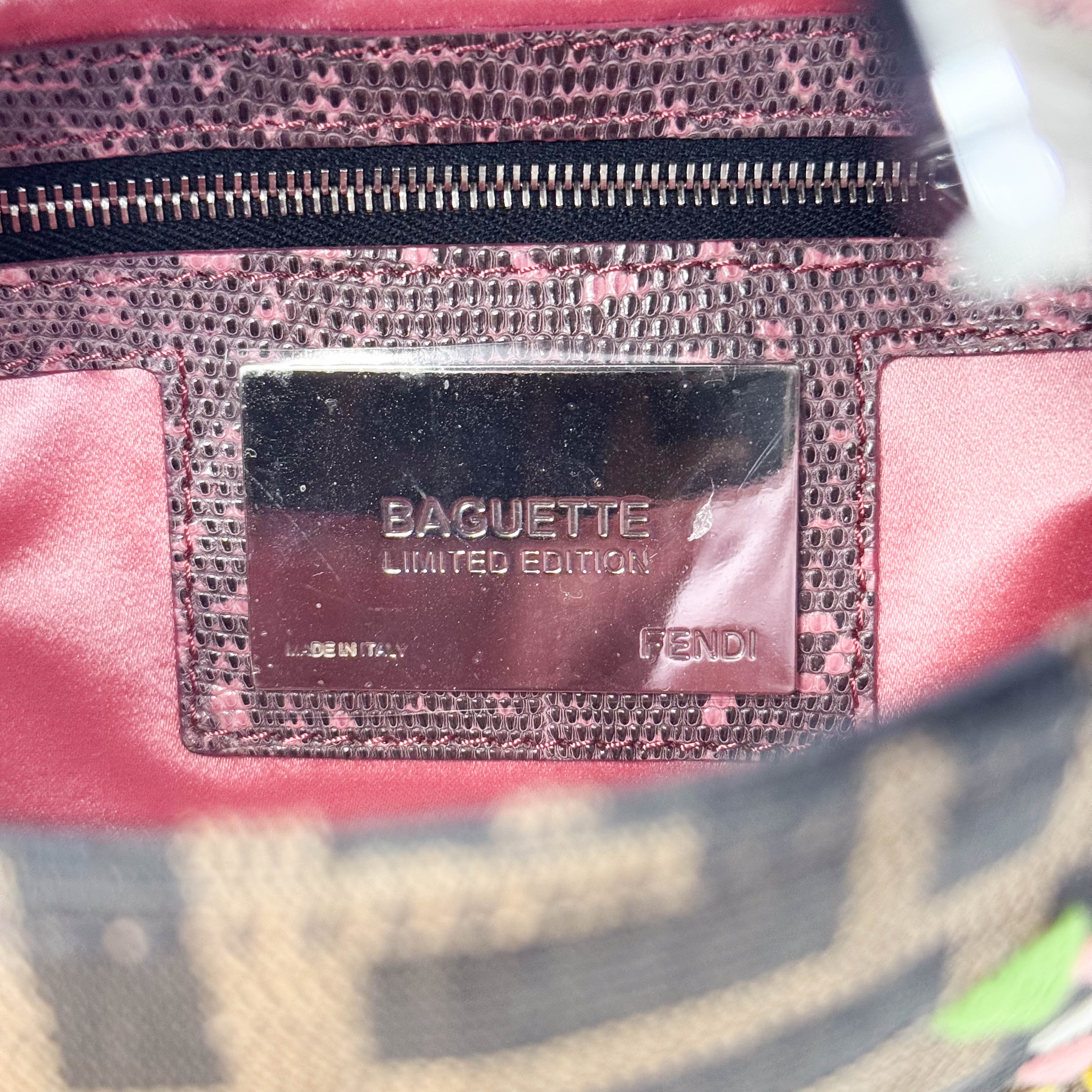 Baguette Zucca Beaded Multi Floral Shoulder Bag