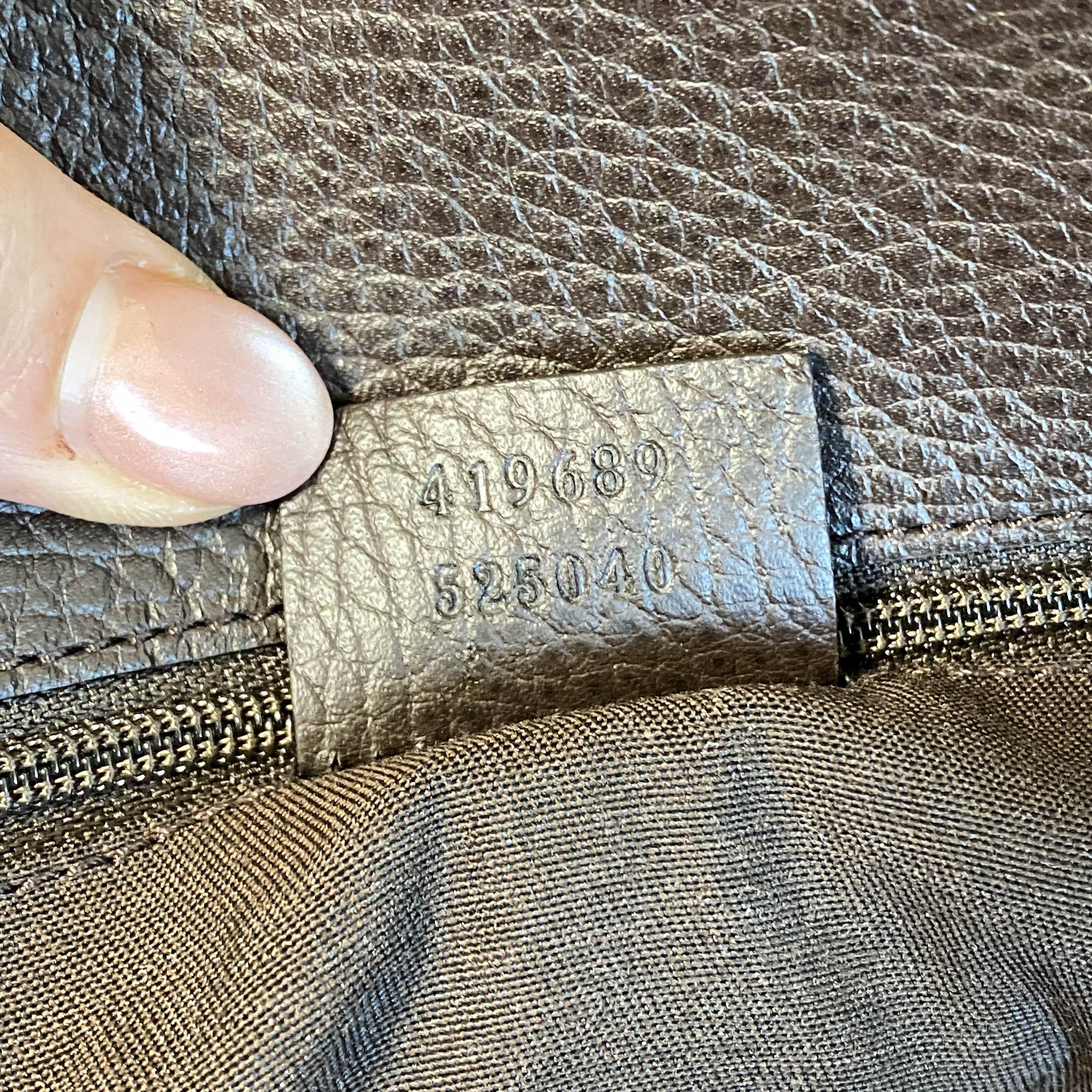 Brown Nubuck Leather Shoulder Bag