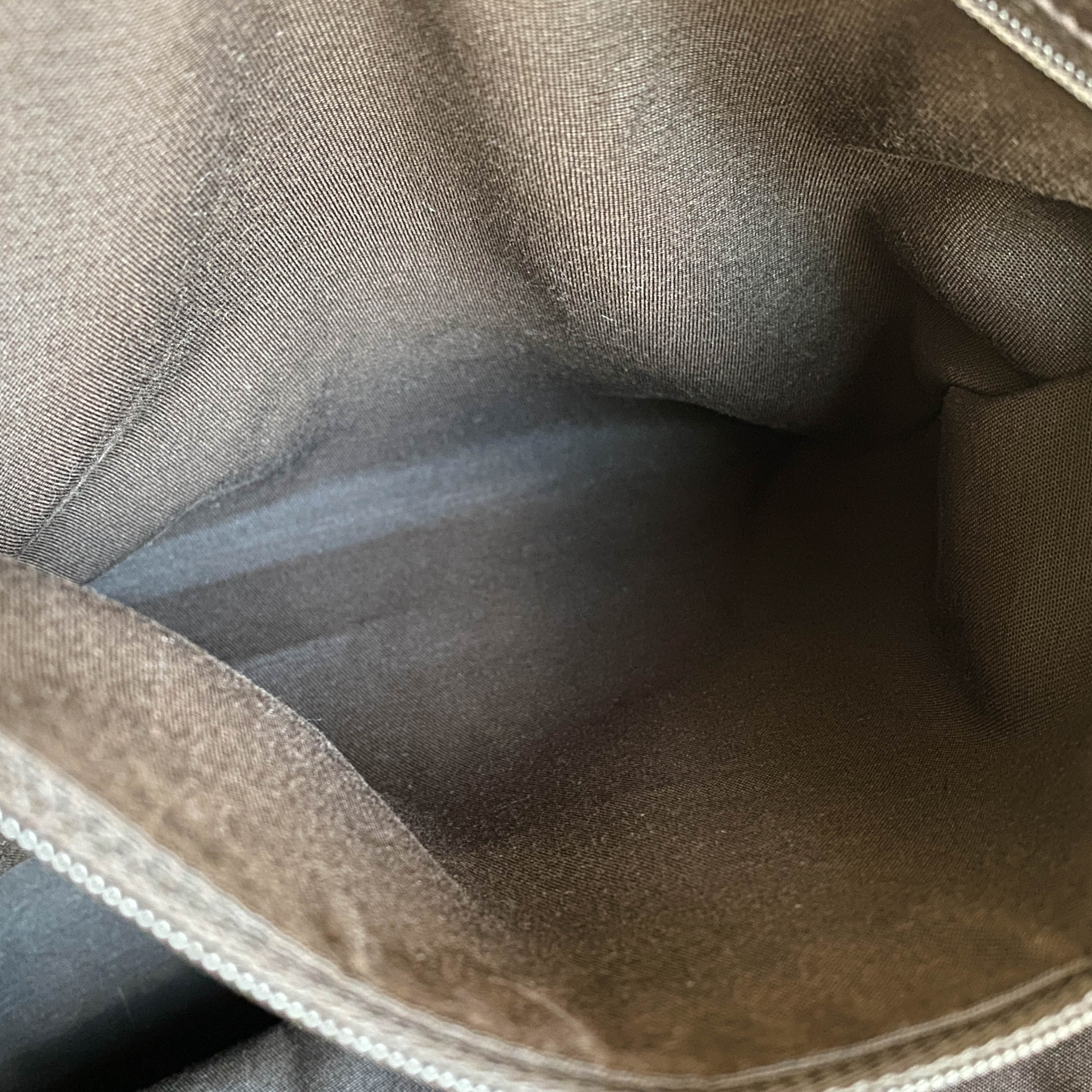 Brown Nubuck Leather Shoulder Bag