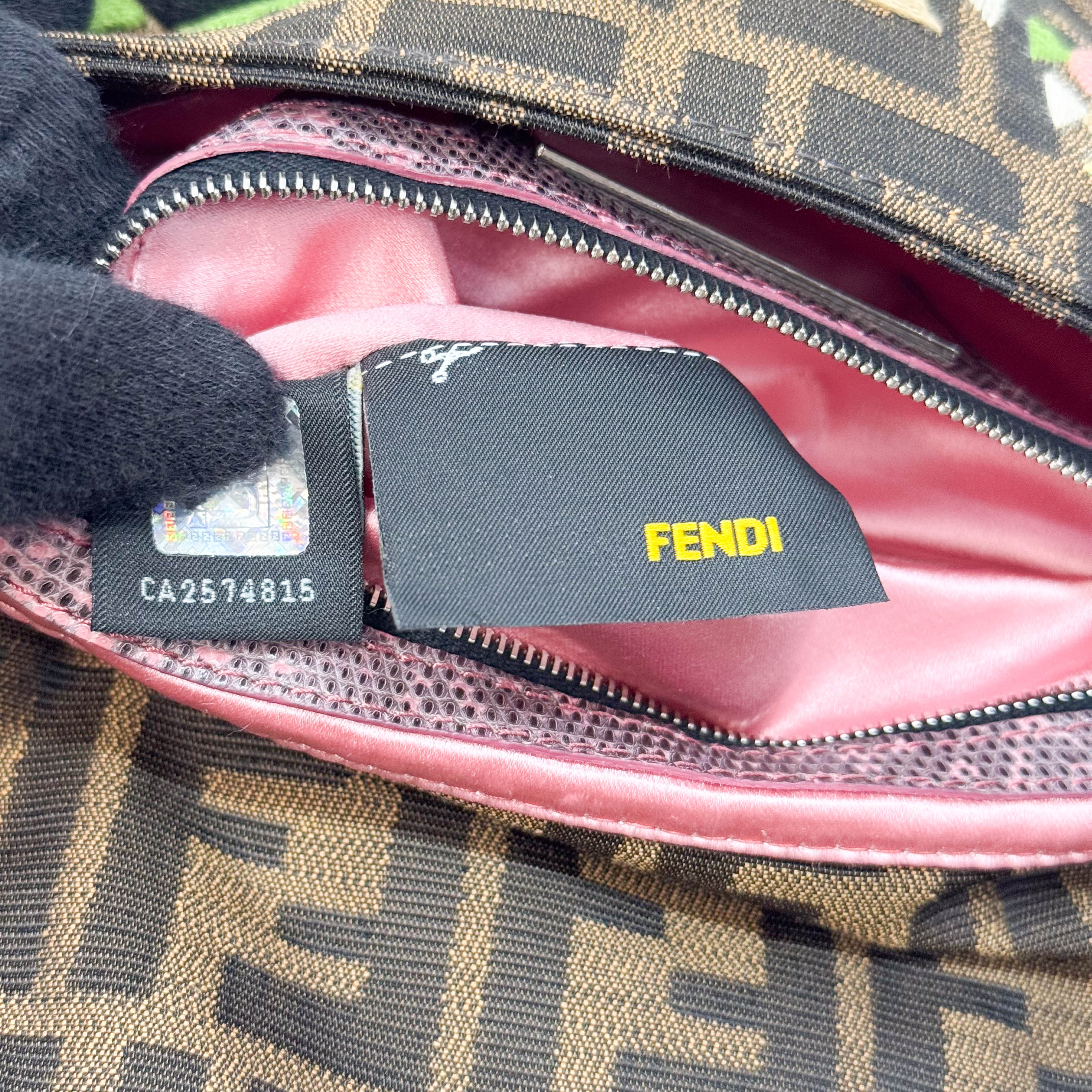 Baguette Zucca Beaded Multi Floral Shoulder Bag